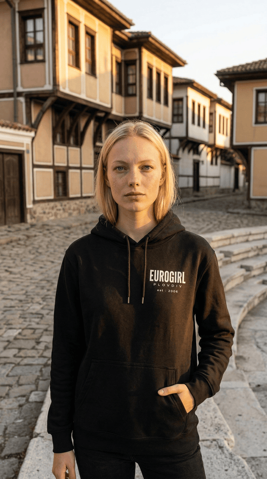 Printify Hoodie XS / Black EuroGirl Provdiv Pullover