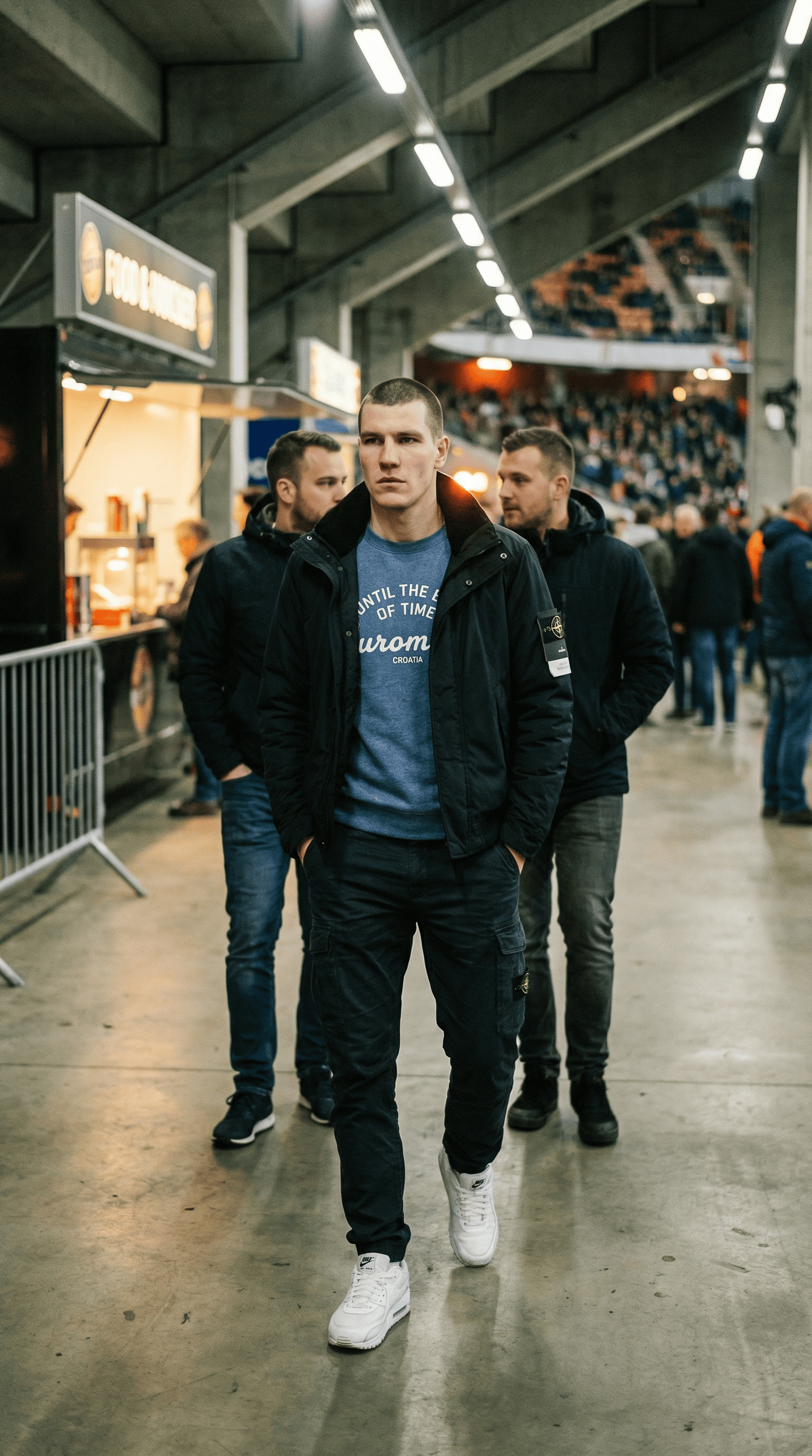 Printify Sweatshirt Euro male "Until the End of Time" Men's Raglan