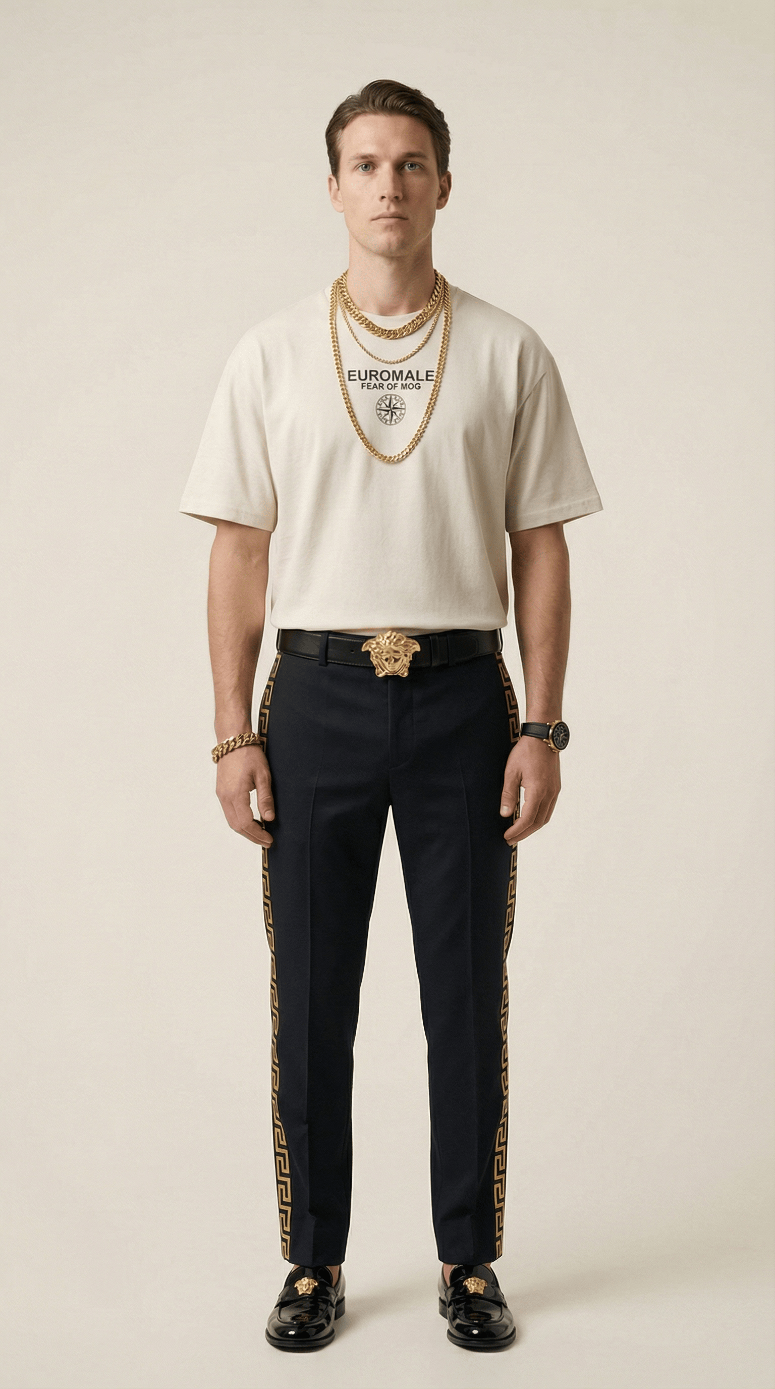 Printify T-Shirt Euro male Essential Oversized Spring Tee