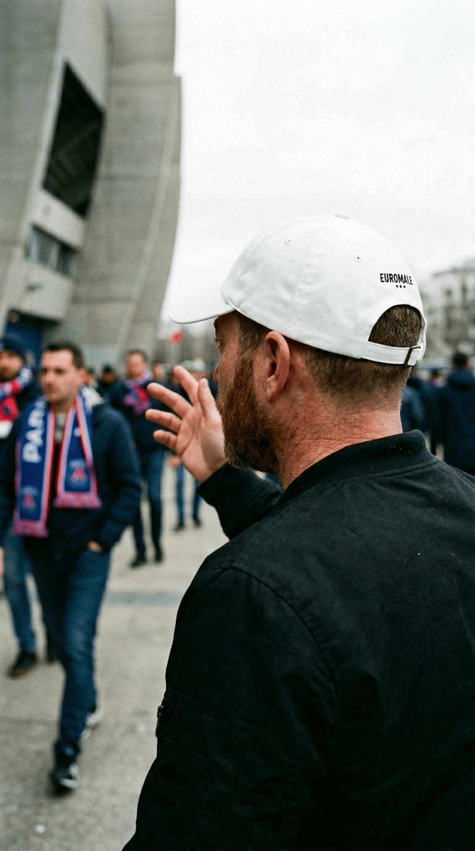 Printify Hats White / One size EuroMale Paris Dad Cap