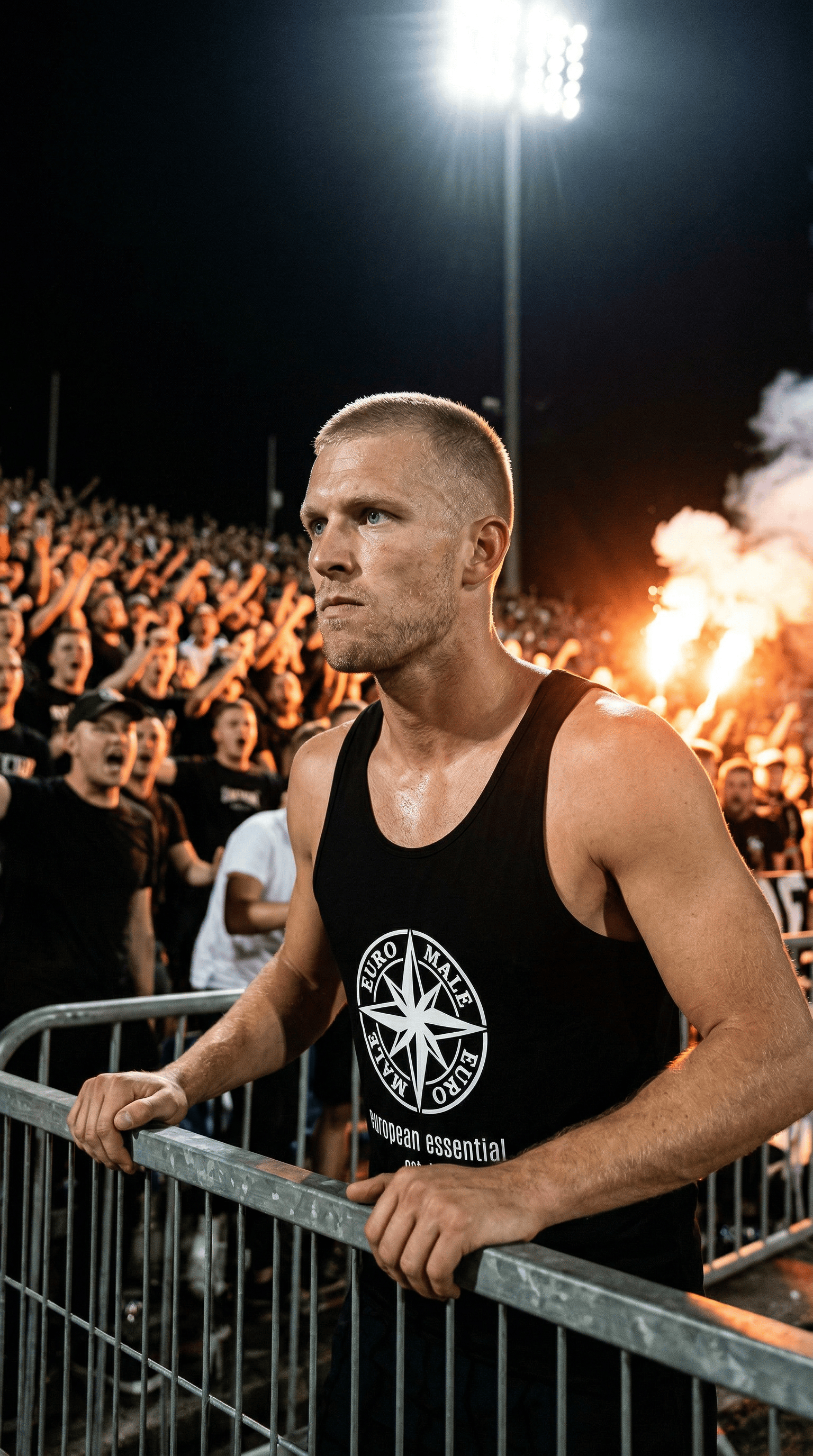 Printify Tank Top EuroMale Stone Cold Tank