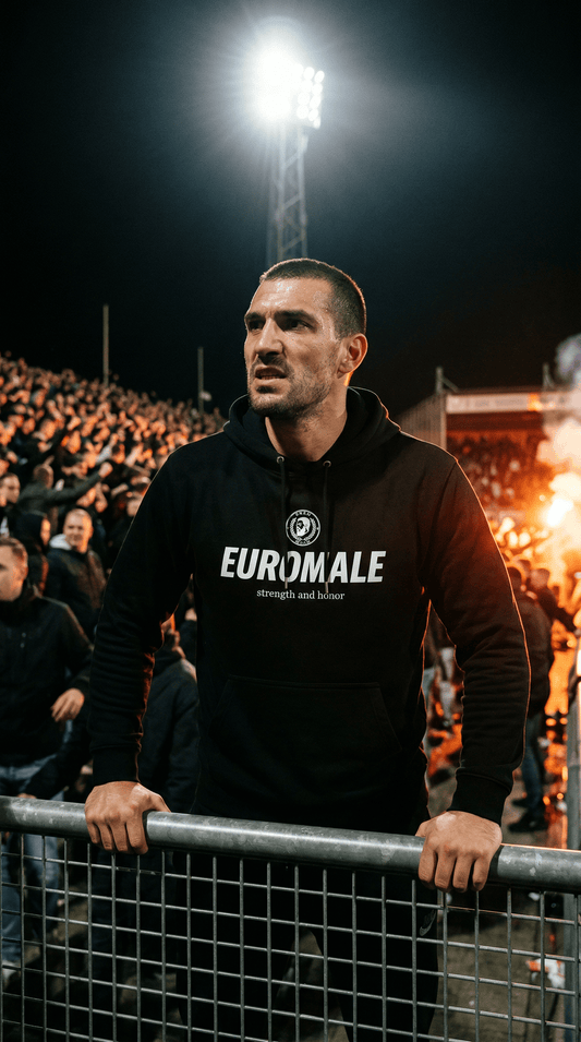 Printify Hoodie S / Black EuroMale Stadium Hoodie
