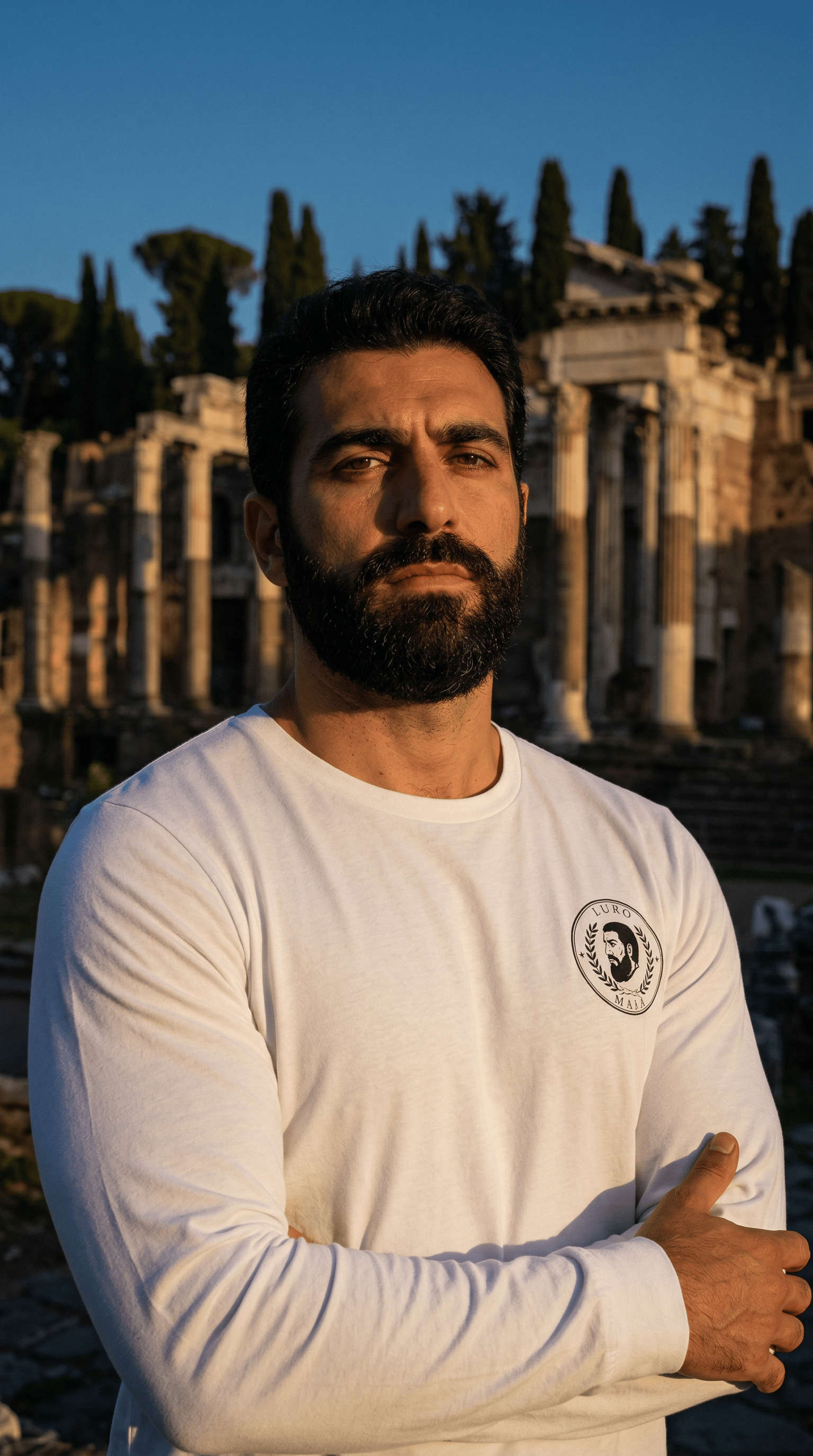 Printify Long-sleeve XS / White EuroMale Stone Cold Long Sleeve