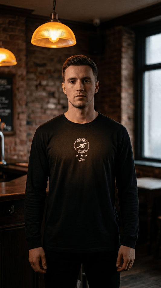 Printify Long-sleeve Black / S Euro Male Heritage Division Long Sleeve Tee