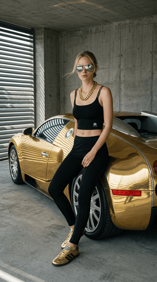 Printify Tank Top XS / Black EuroGirl's are Forever Crop Bra