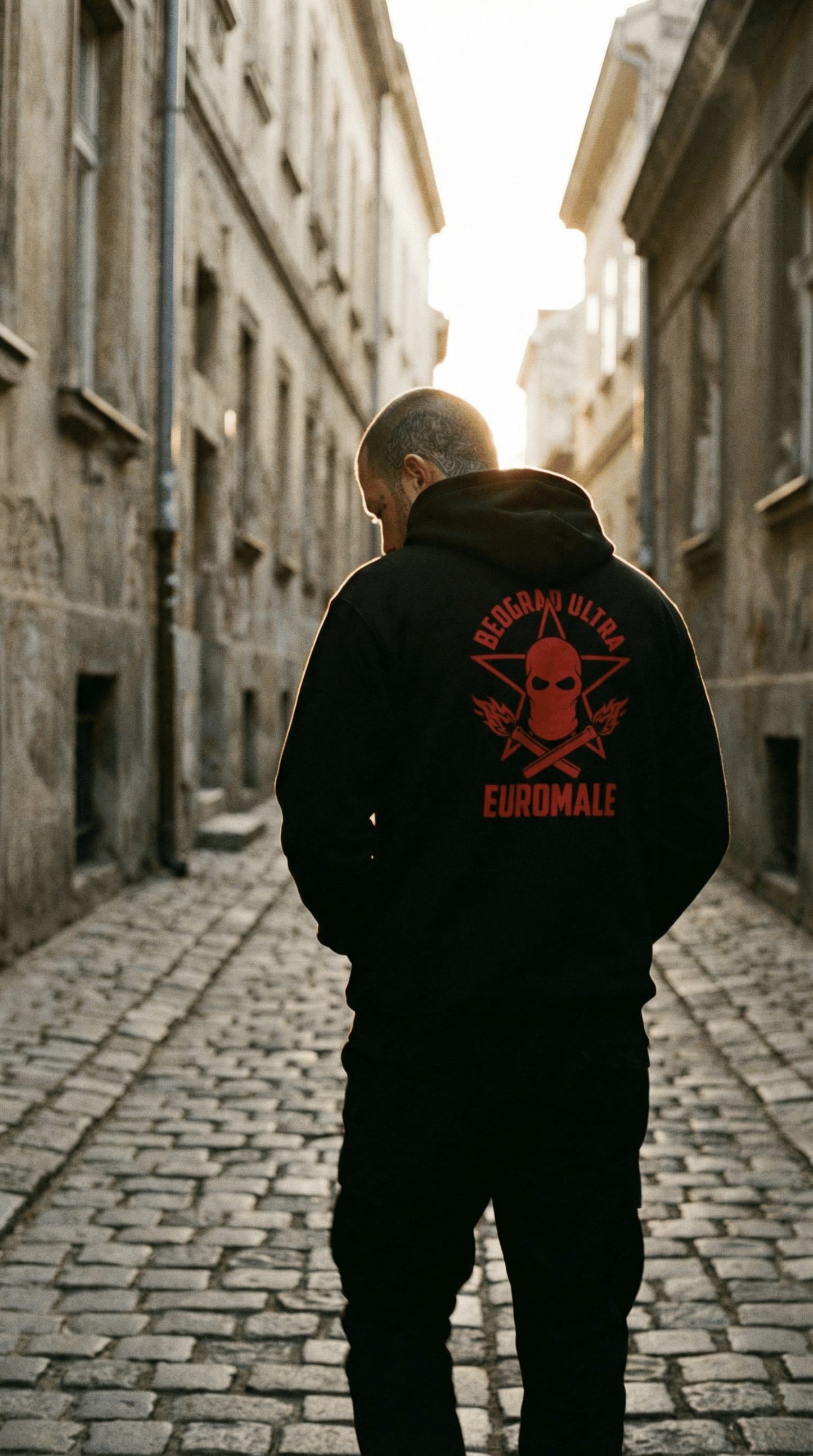 Printify Hoodie EuroMale Ode to Belgrade Ultra Hoodie