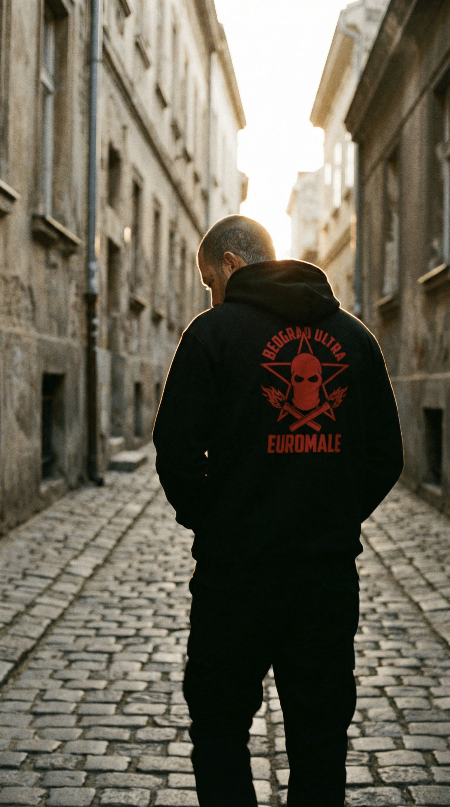 Printify Hoodie EuroMale Ode to Belgrade Ultra Hoodie