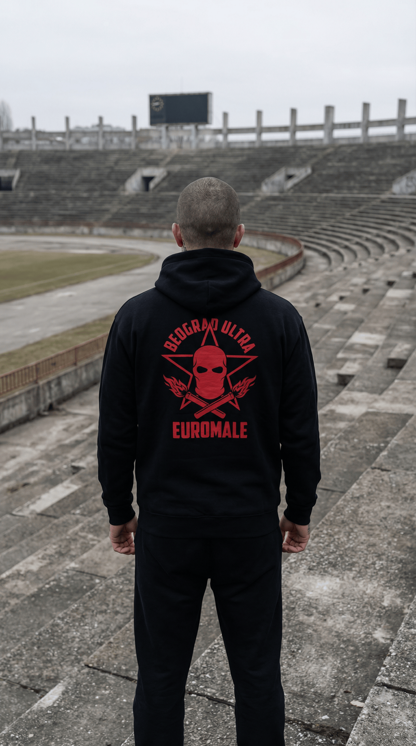 Printify Hoodie EuroMale Ode to Belgrade Ultra Hoodie