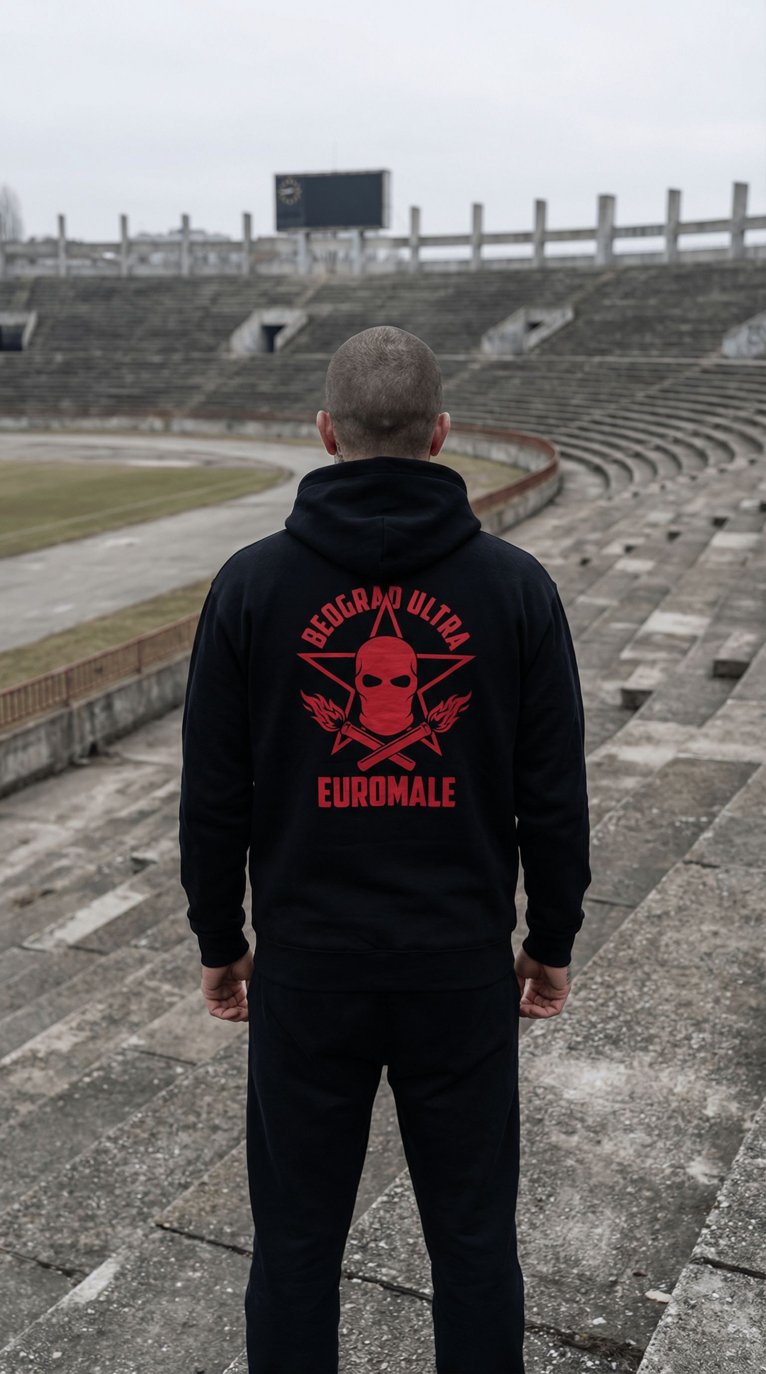 Printify Hoodie EuroMale Ode to Belgrade Ultra Hoodie