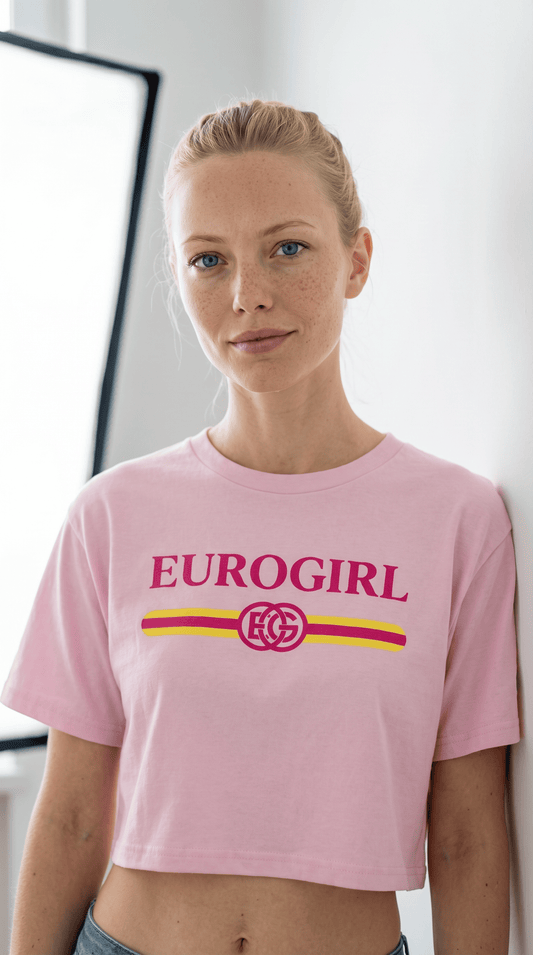 Printify T-Shirt White / XS EuroGIrl Lux by Rosa Spring Crop 2026