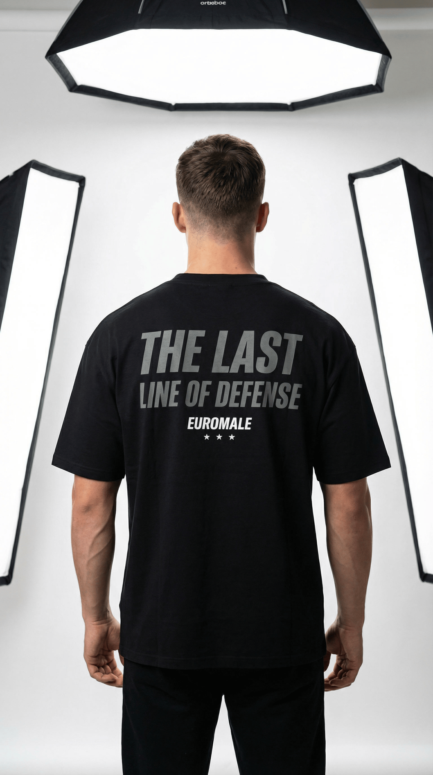 Printify T-Shirt EuroMale - The Last Line Beefy T-Shirt