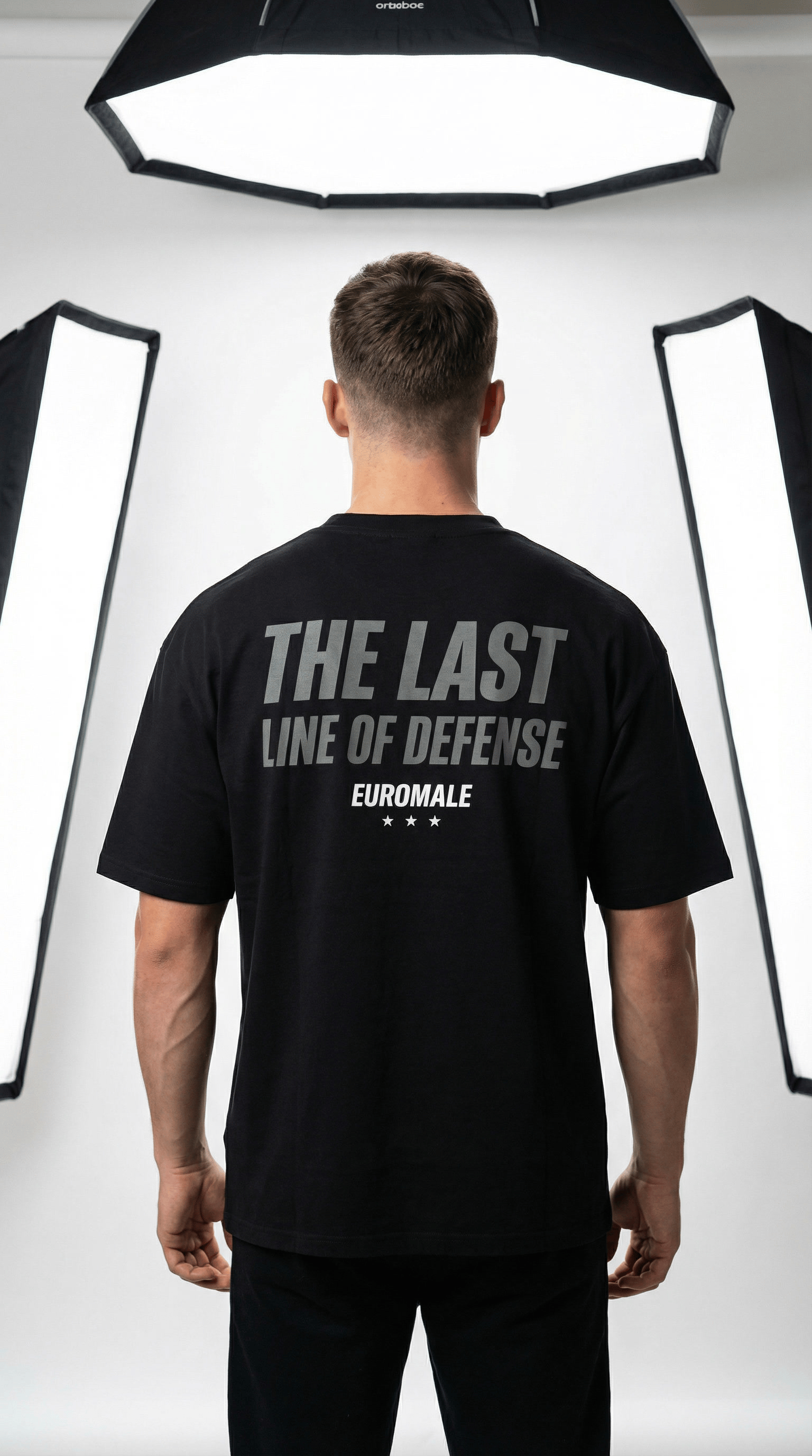 Printify T-Shirt EuroMale - The Last Line Beefy T-Shirt