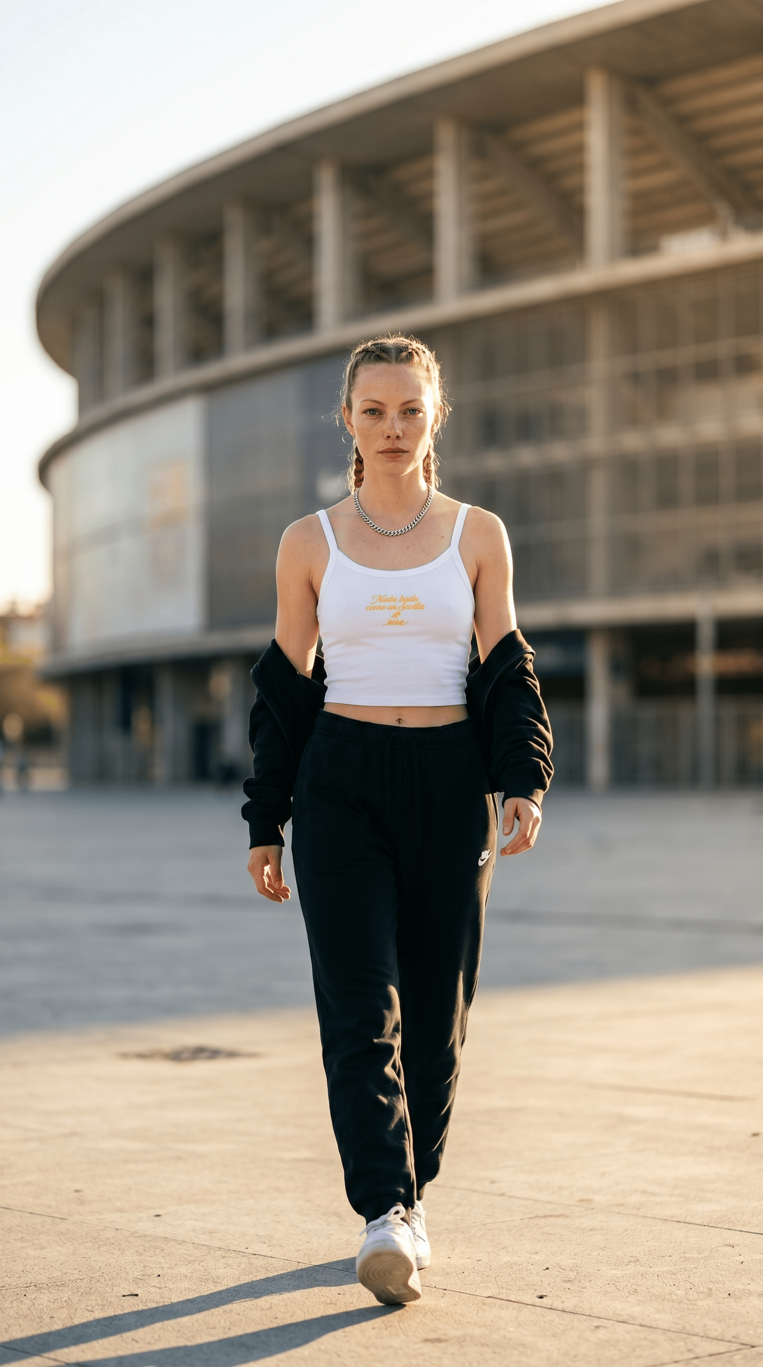 Printify Tank Top Euro Girl Rosa Sevilla Tank Top