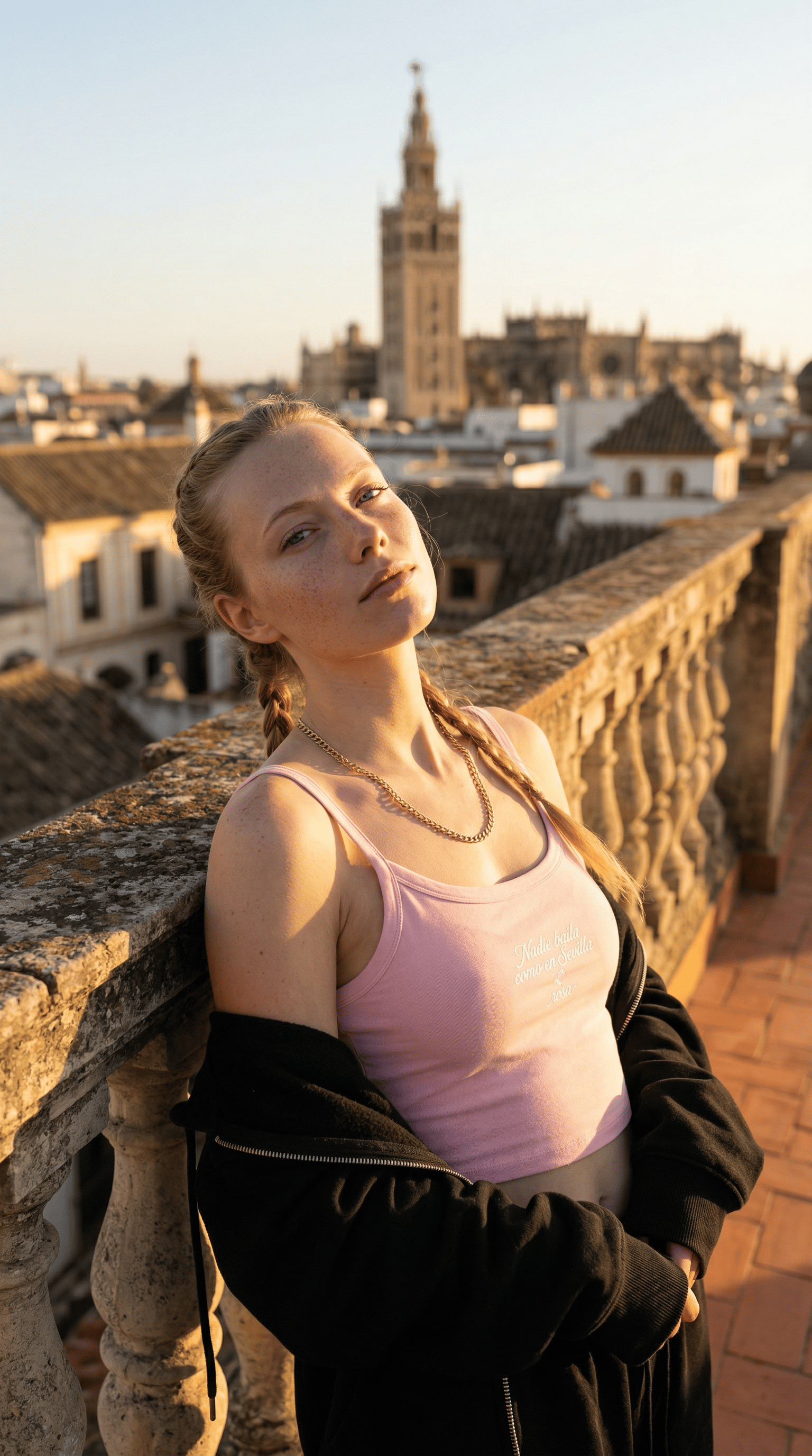 Printify Tank Top Euro Girl Rosa Sevilla Tank Top