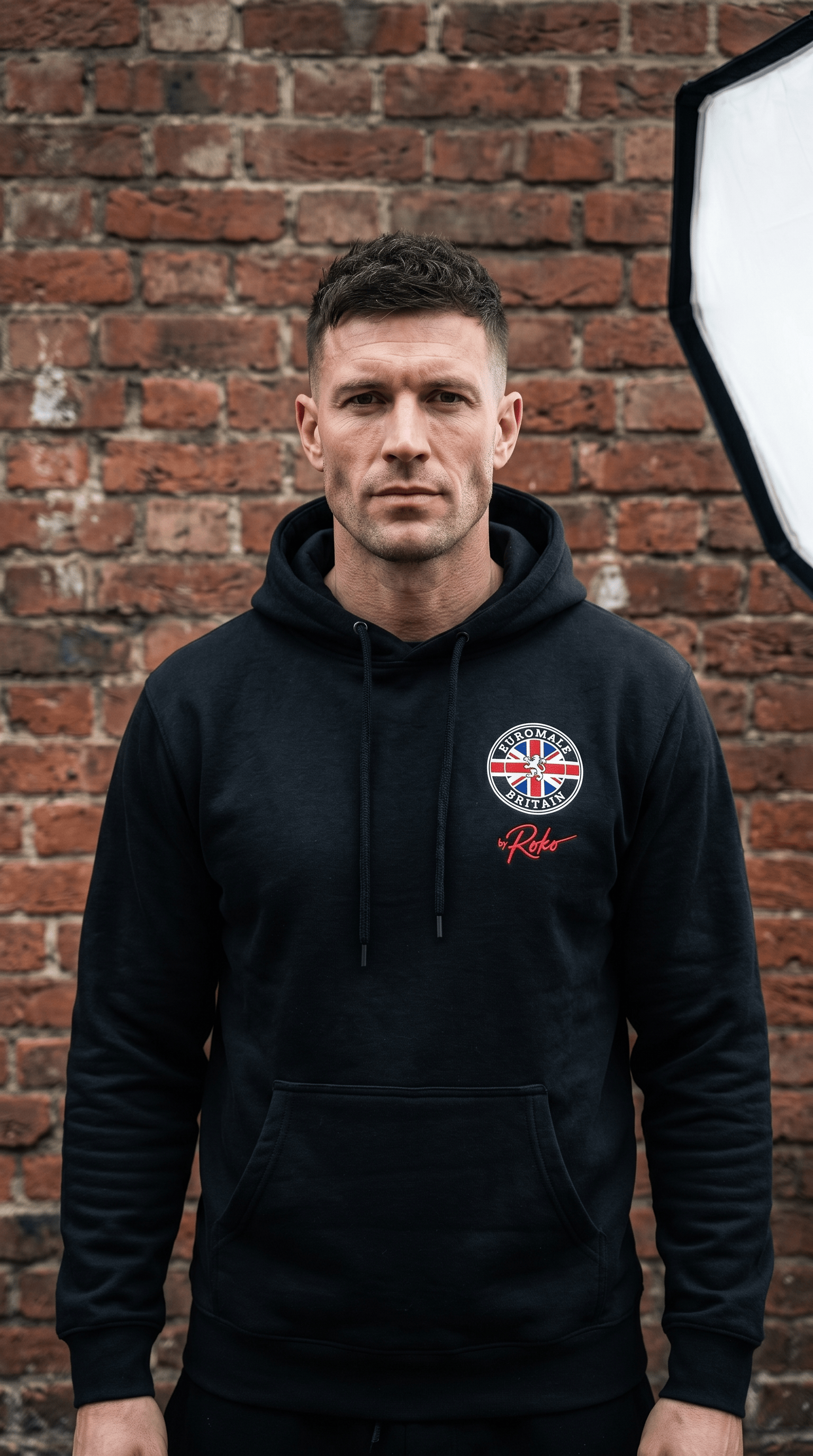 Printify Hoodie XS / Black Euro Male - English Till I Die Hoodie — British Flag Rocker Fleece Pullover
