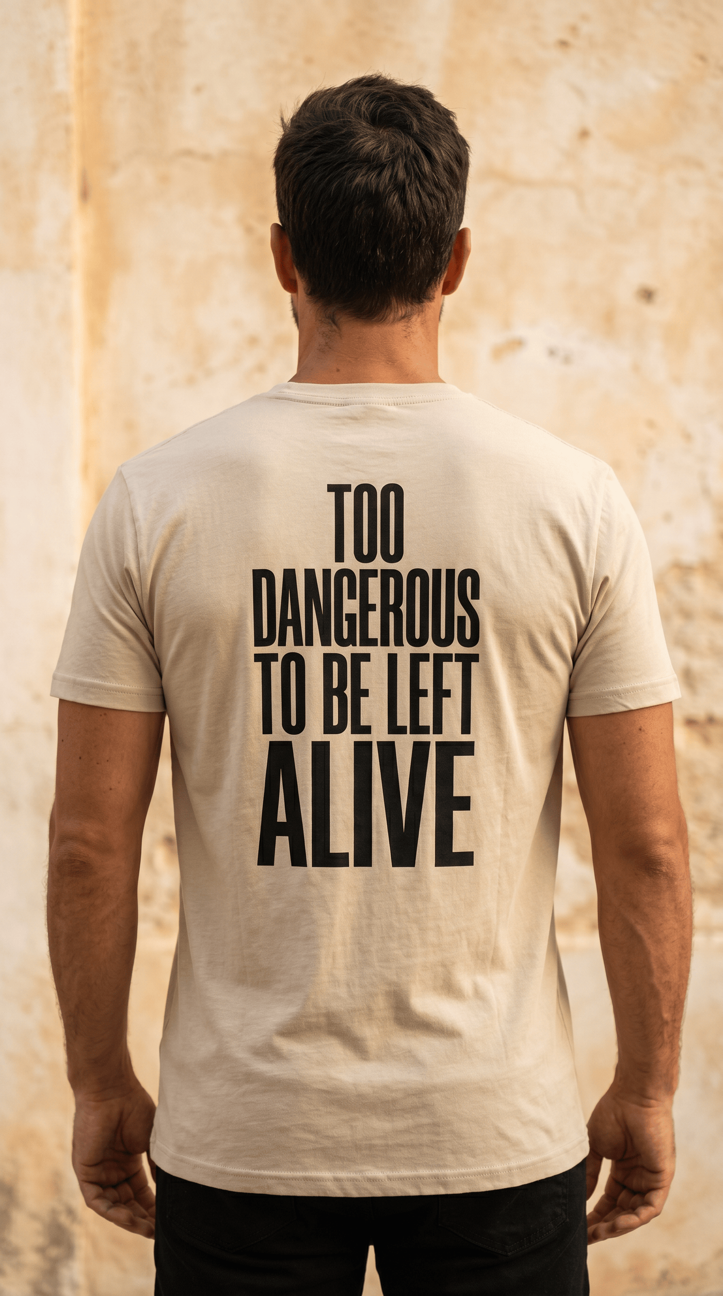 Printify T-Shirt Euro Male - Too Dangerous - Tee Shirt