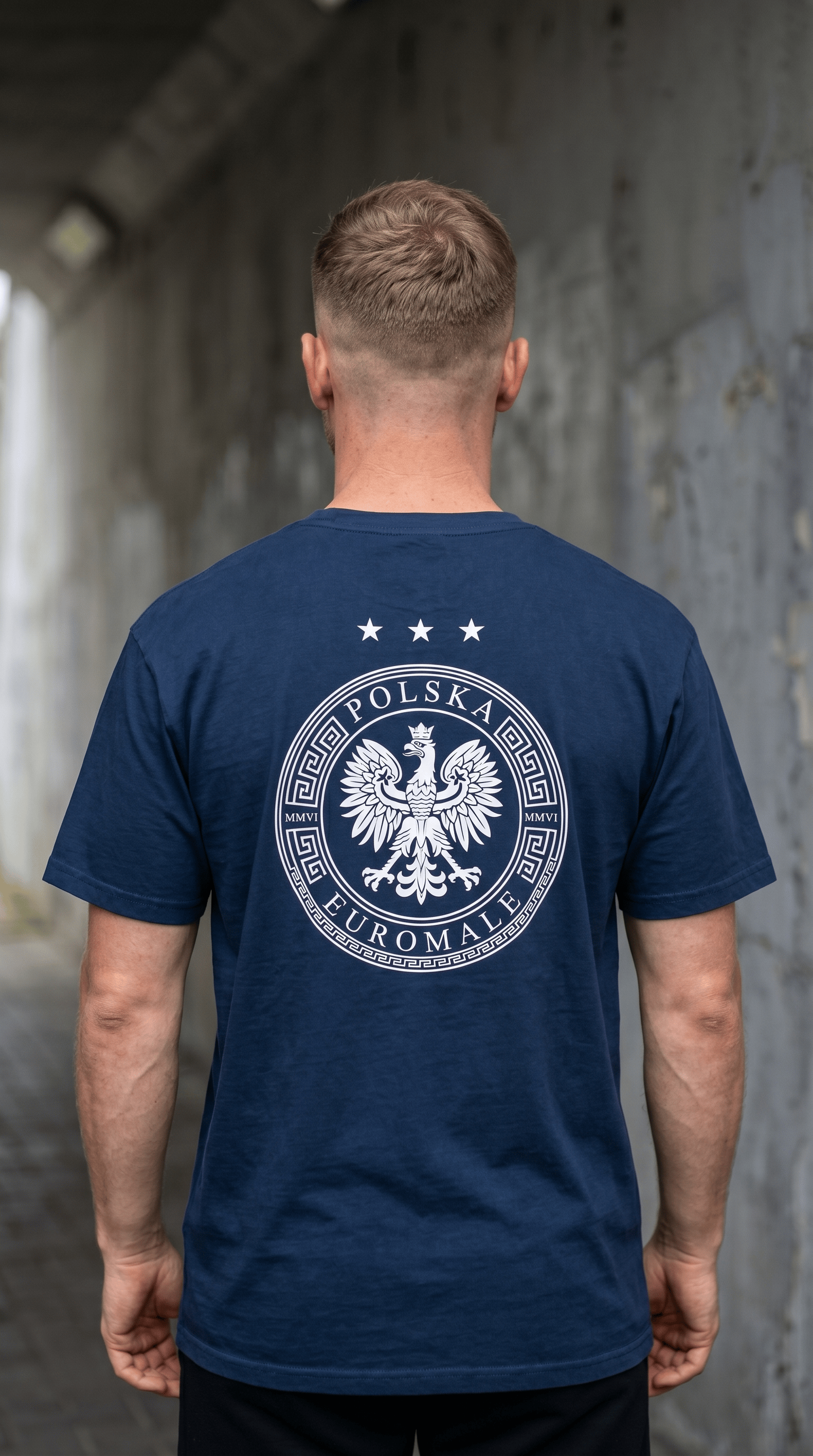 Printify T-Shirt EuroMale - Polska Eagle Crest Tee