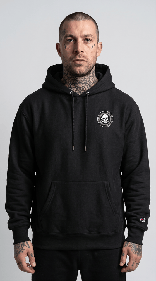 Printify Hoodie Black / S Skull x Bones Men's Pullover Sweatshirt - Tougher Side