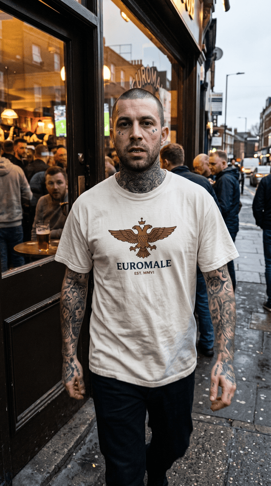 Printify T-Shirt White / S Euro Male Byzantine Ivory Tee