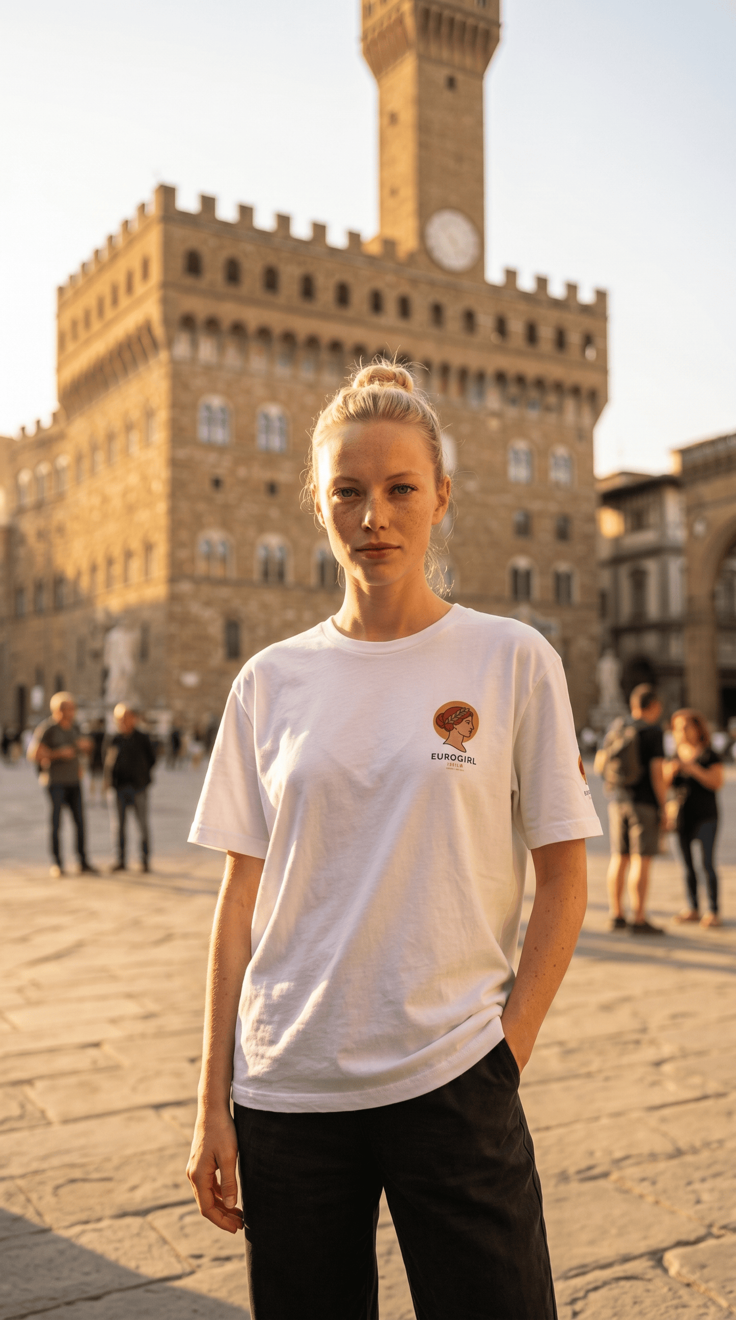 Printify T-Shirt S / White Euro GIrl Italia - Summer Jersey Short Sleeve Tee