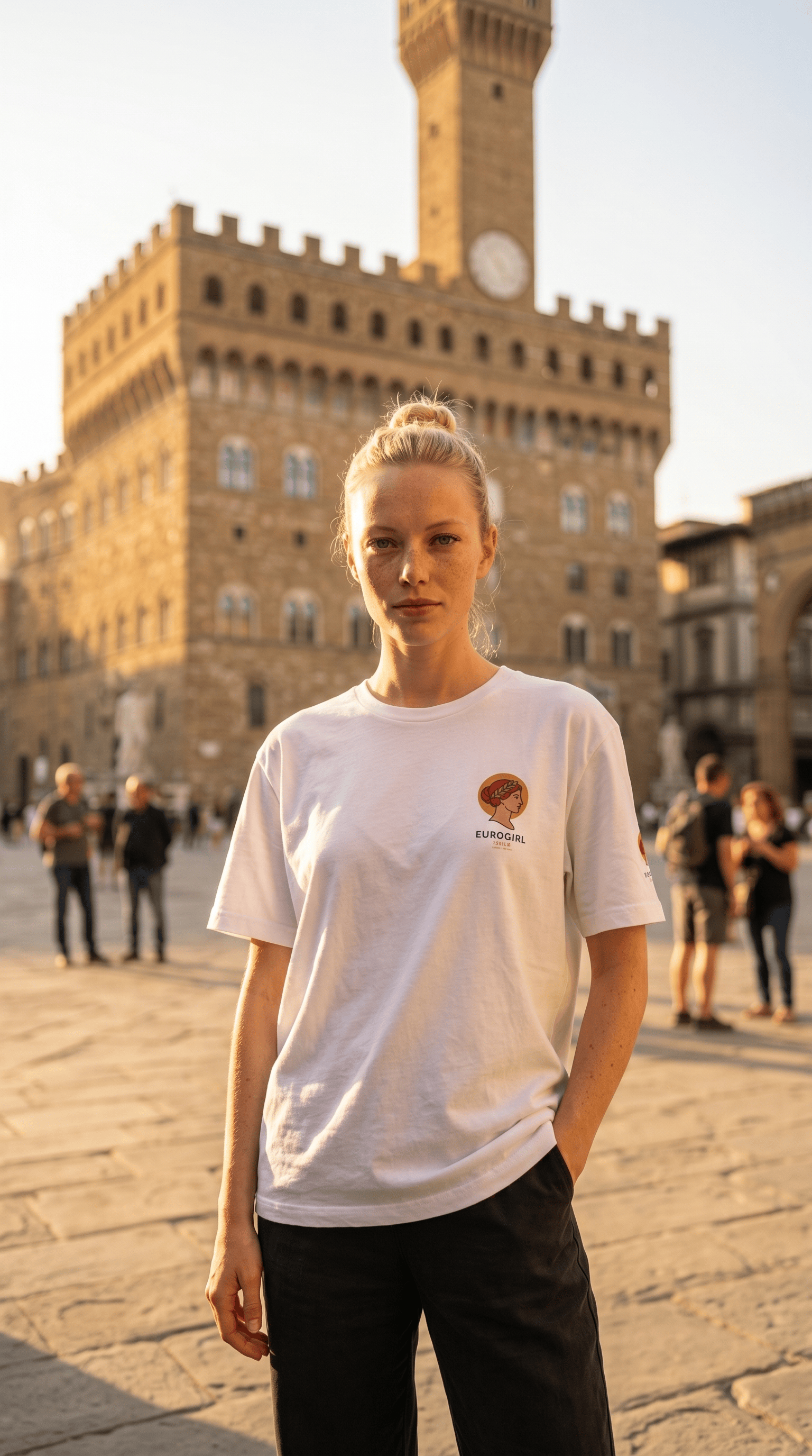 Printify T-Shirt S / White Euro GIrl Italia - Summer Jersey Short Sleeve Tee