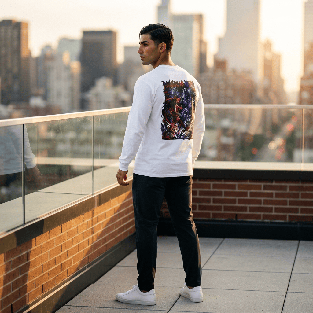Printify Long-sleeve Ronaldo vs Messi TikTok Only LS