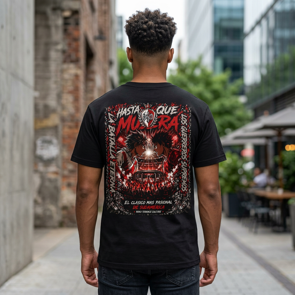 Printify T-Shirt Black / S Roko's Superclassico Battle Tee - River plate