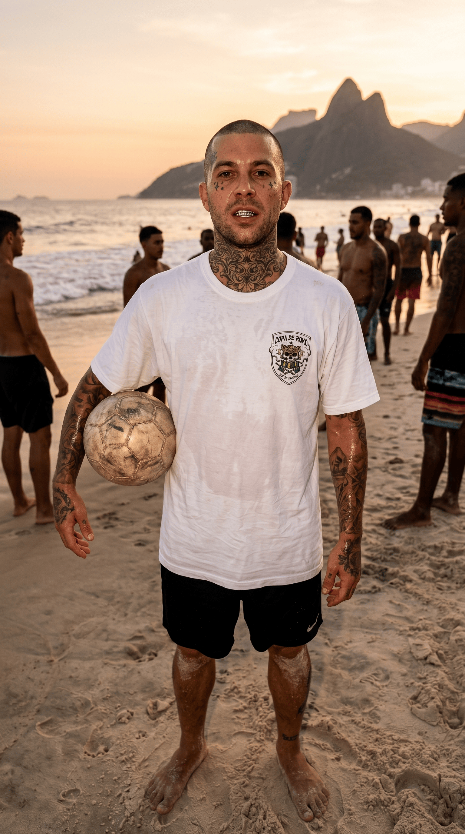 Printify T-Shirt White / S Roko's Ultra Male Brasil Copa de Roko