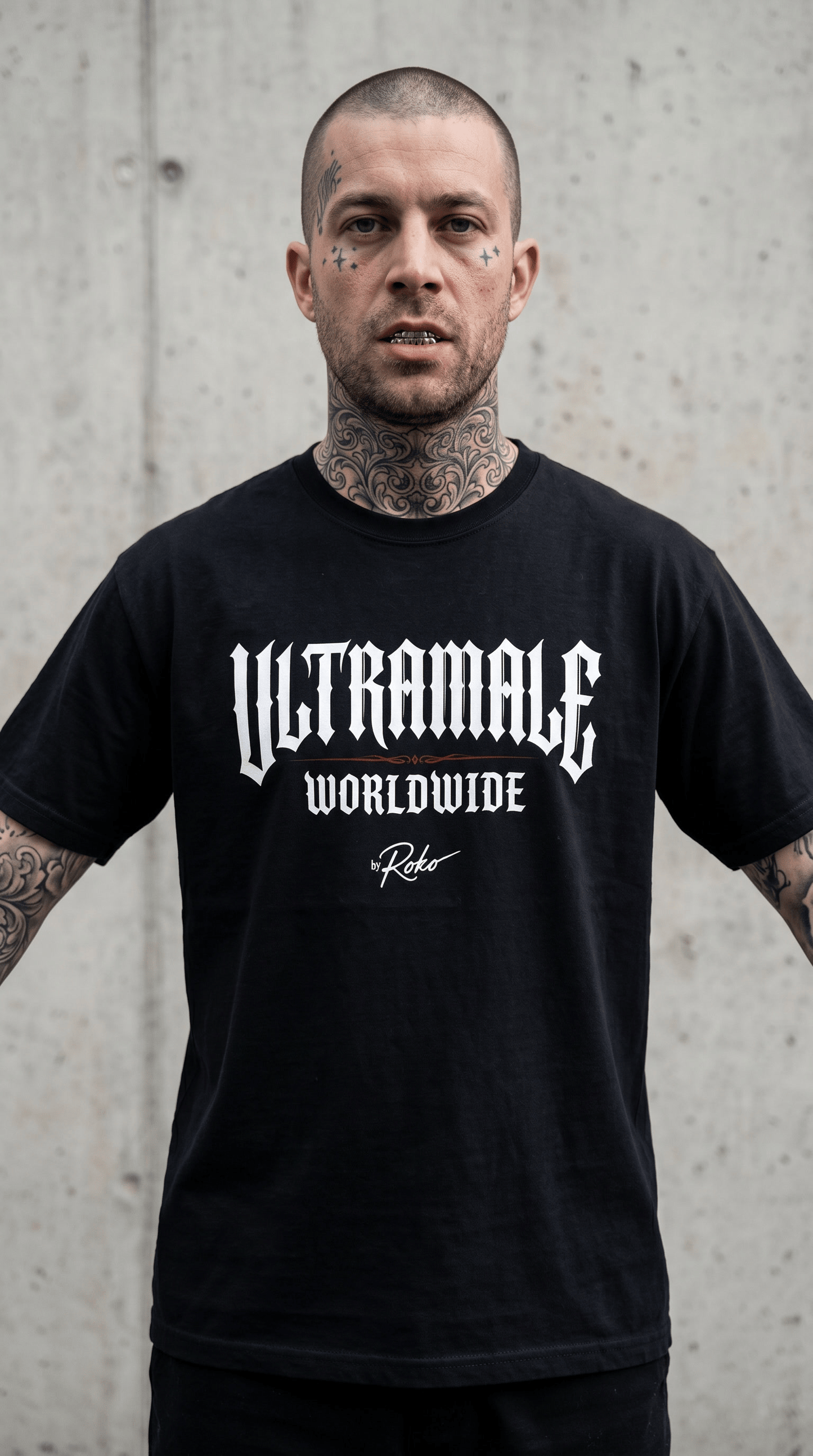 Printify T-Shirt Black / S Ultra Male Grim Reaper Back-Print T-Shirt — 'Hasta Que Muera' Gothic Graphic Tee