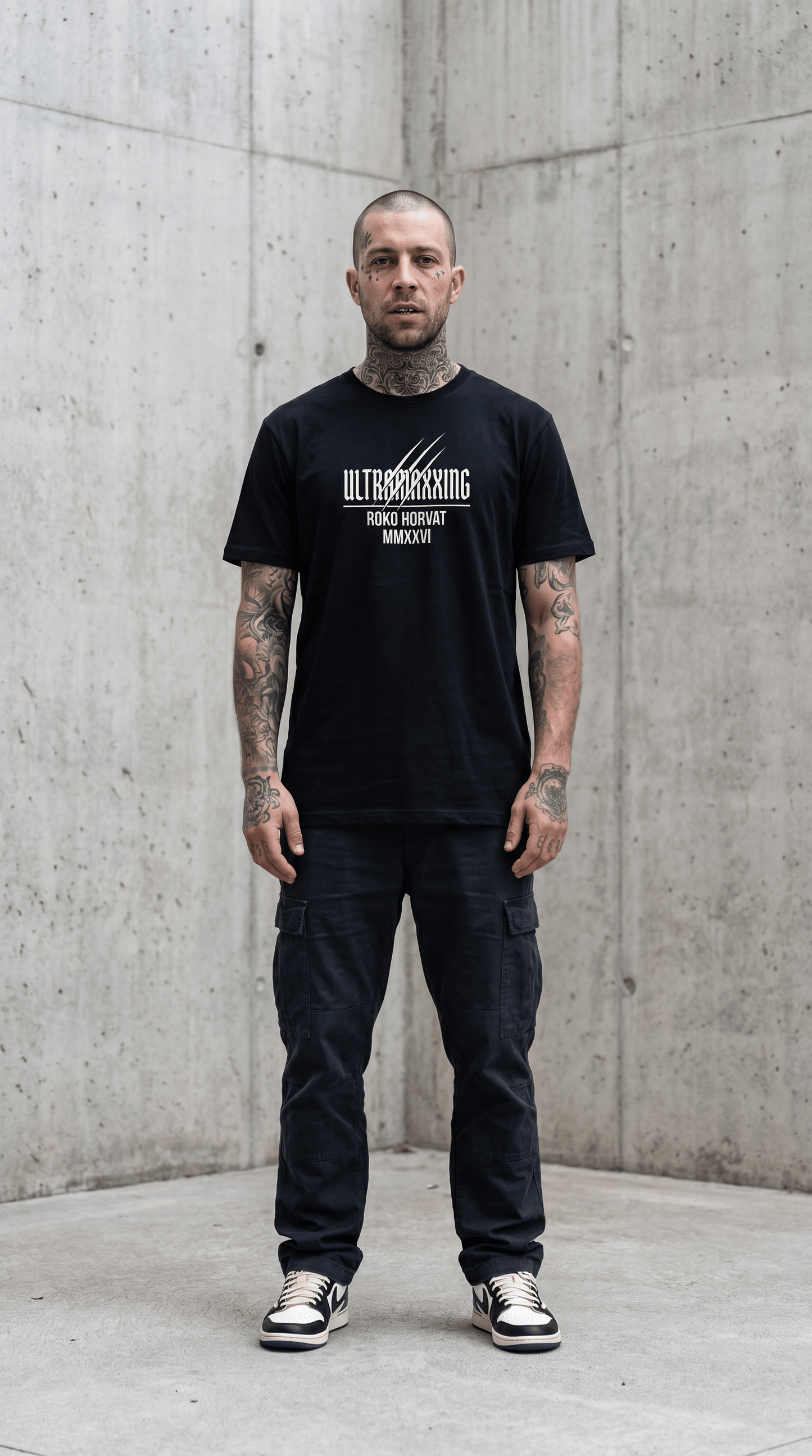 Printify T-Shirt Solid Black / XS UltraMaxx Ultra Cat Tee