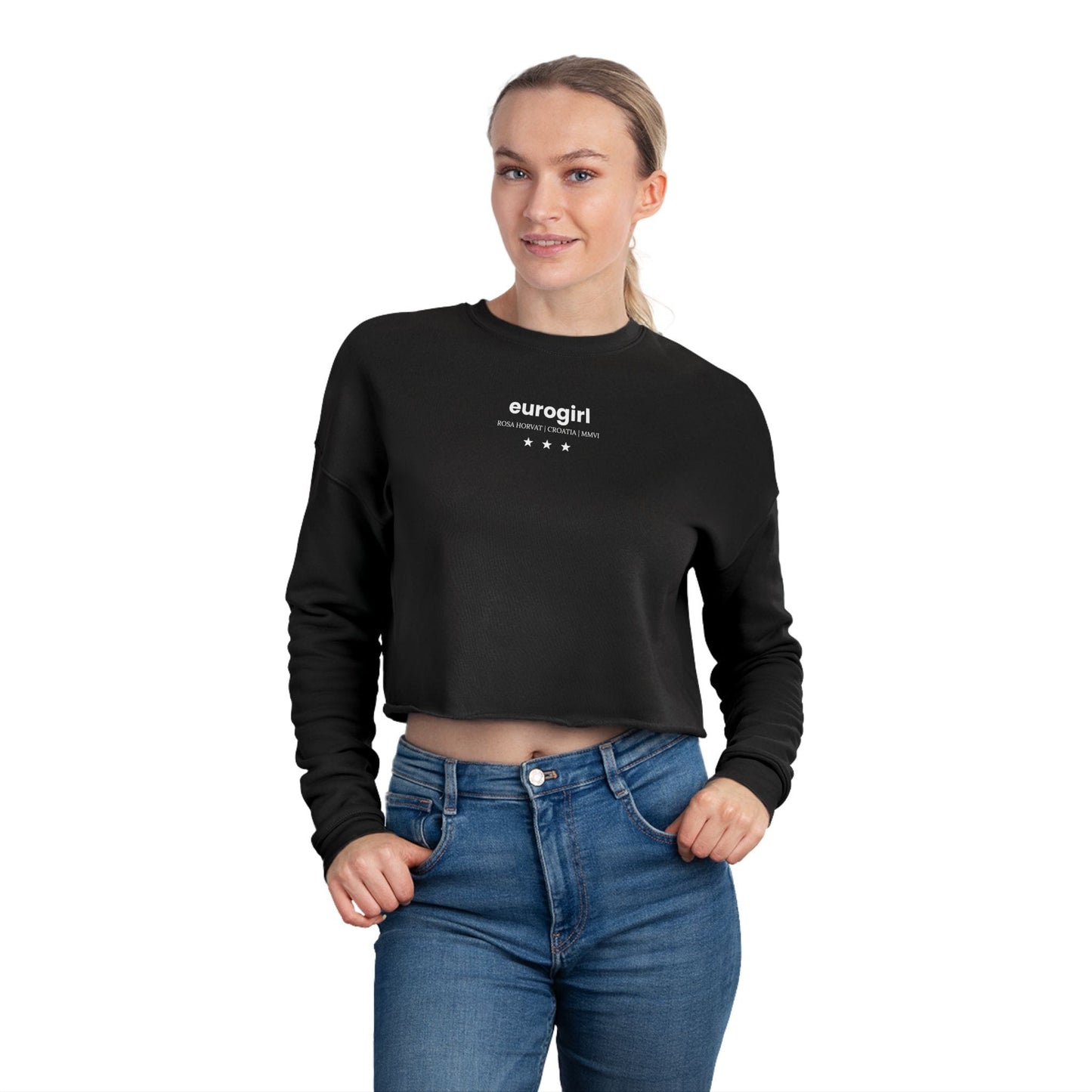 Printify Sweatshirt EuroGirl Lover Girl Crop