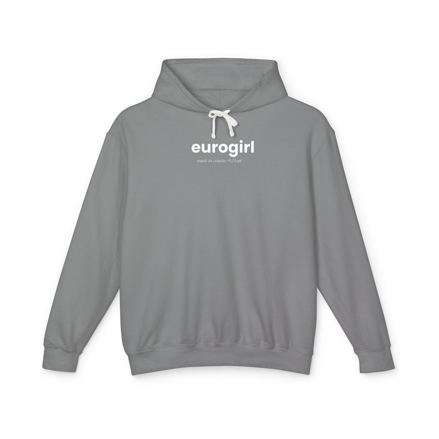 Printify Hoodie S / Grey EuroGirl Baby Blue Pullover
