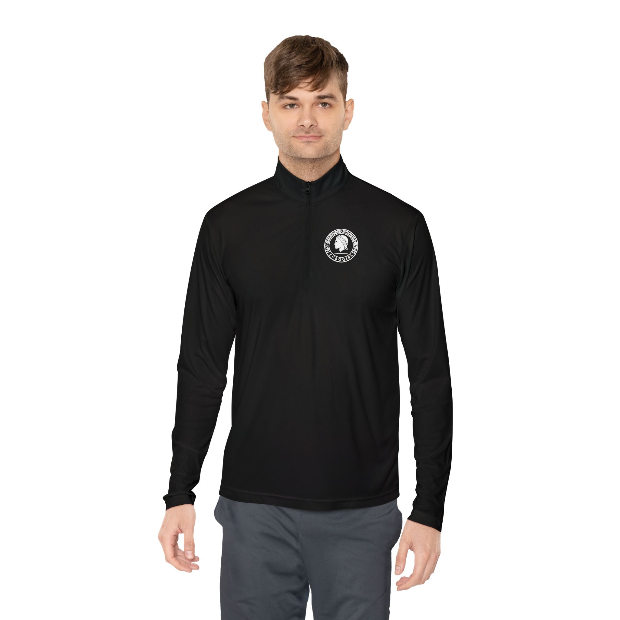 Quarter-Zip Pullover – Vintage Silhouette Logo Pullover
