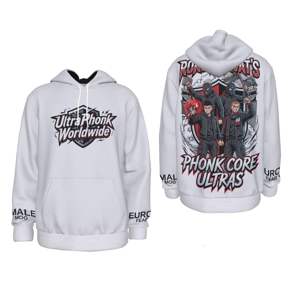 Yoycol Hoodie XS / White Roko's Phonk Core Ultras Hoodie