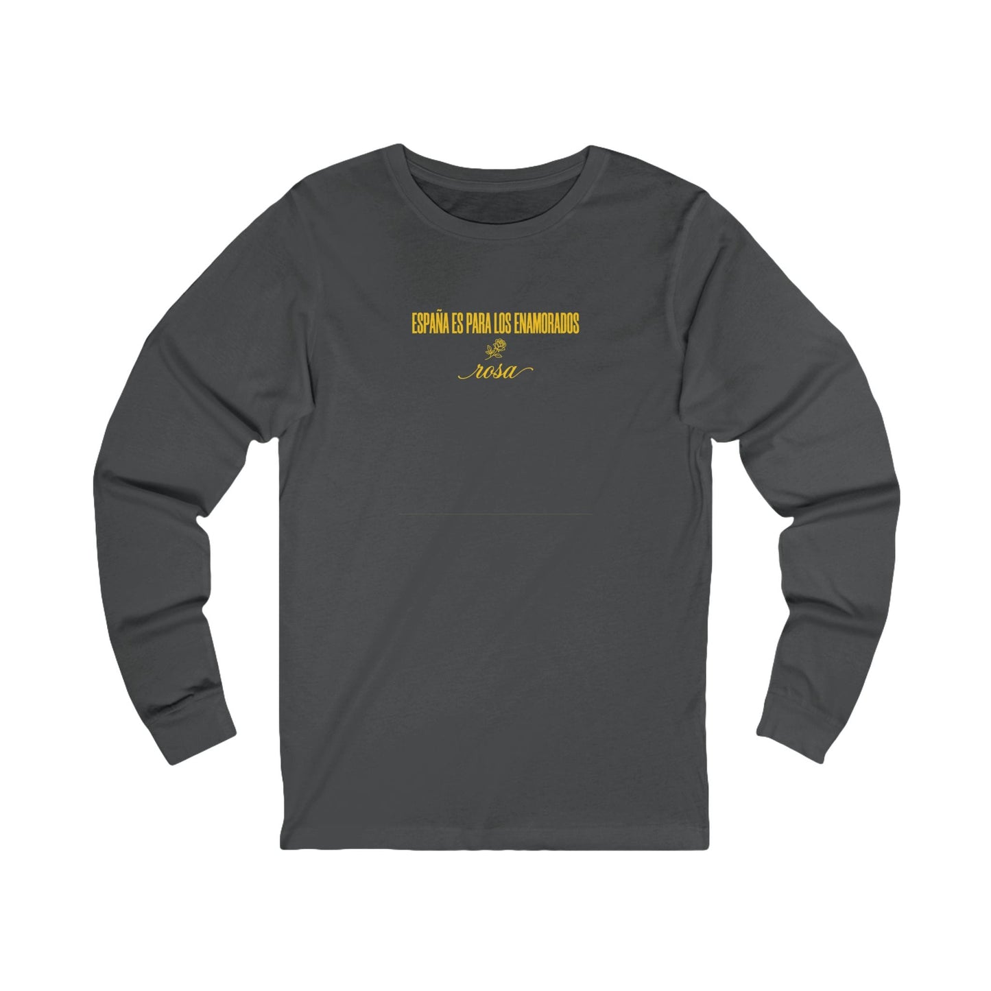 Printify Long-sleeve S / Asphalt Euro Girl Barcelona Catalunya Rosa Long Sleeve Tee