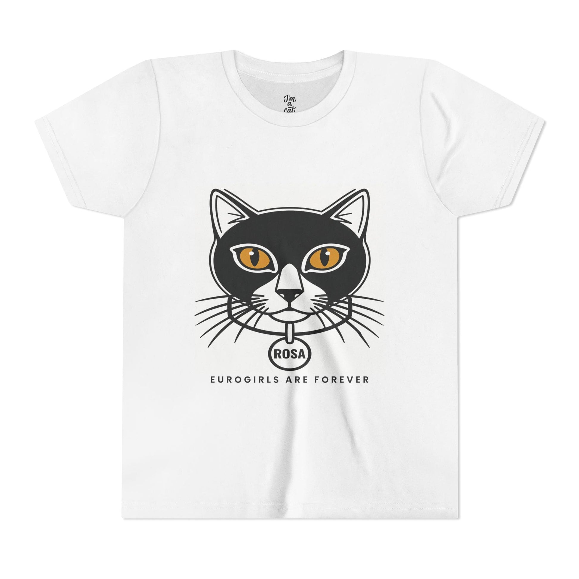 Printify Kids clothes S / White Rosa Club Cat Tee