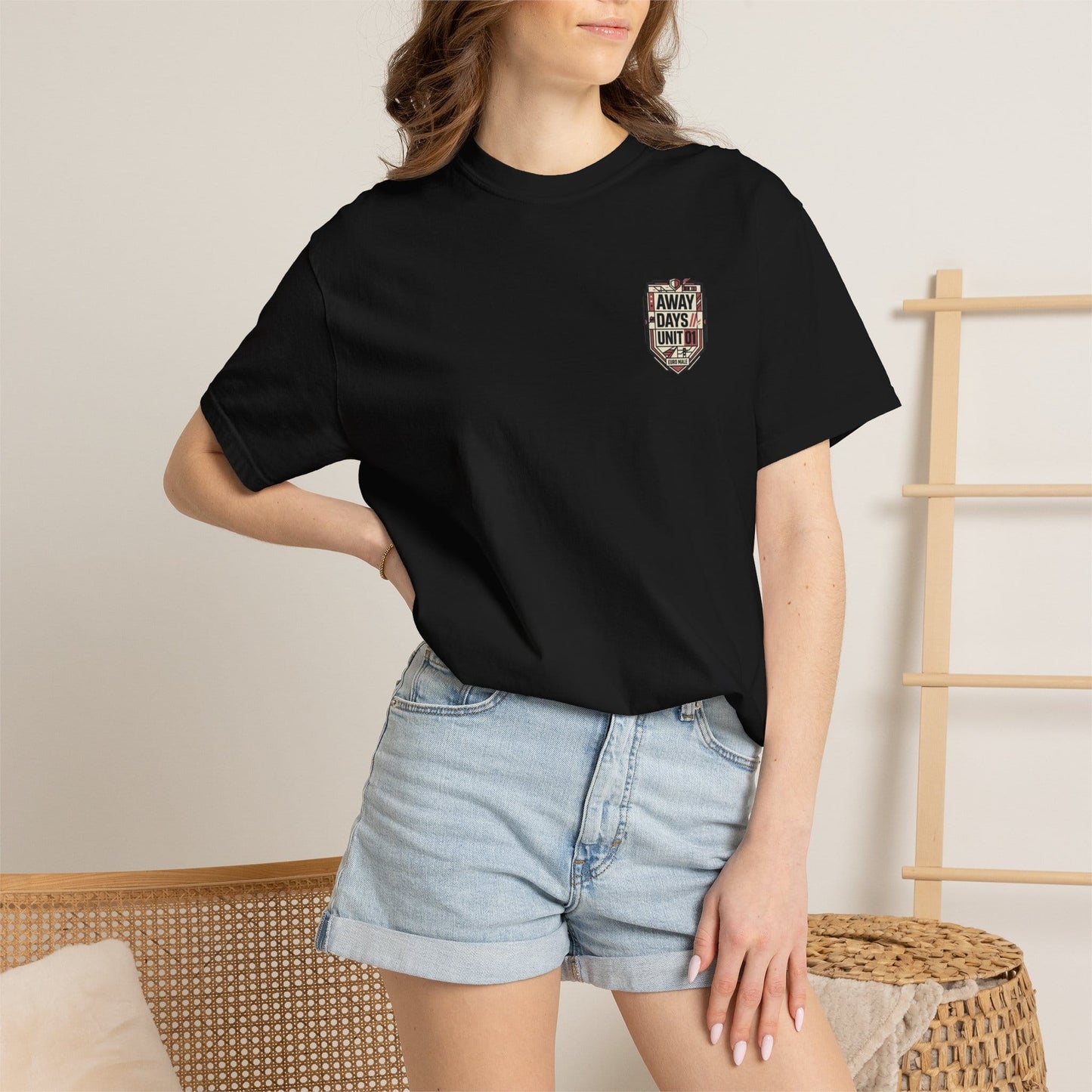 Printify T-Shirt Euro Male Away Days Graphic T-Shirt — "Away Days // Unit 01"