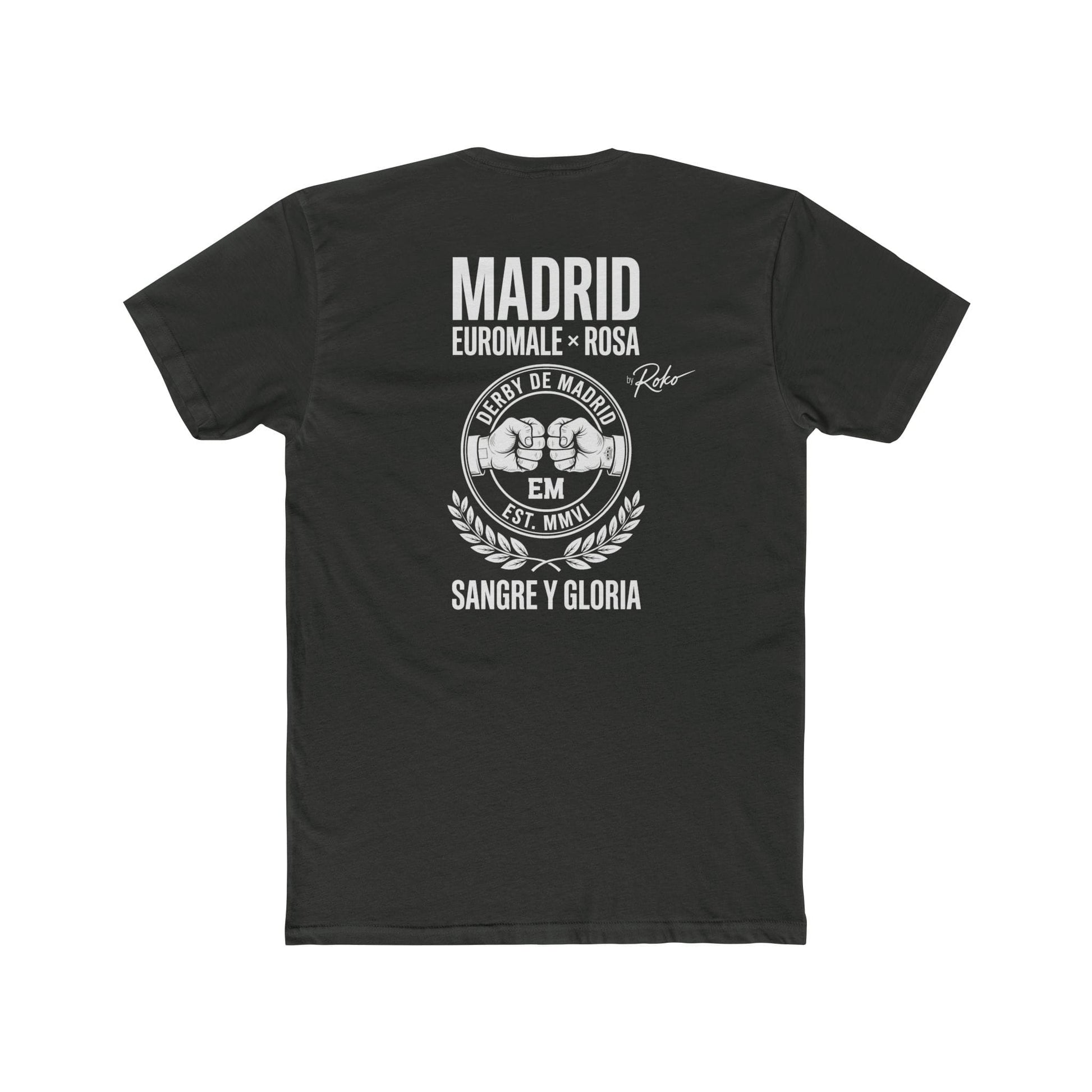Printify T-Shirt Euro Male Madrid — "Sangre y Gloria" Cotton T-Shirt