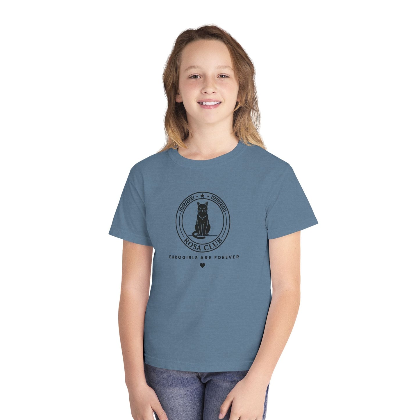 Printify Kids clothes Rosa Club Eurogirls are forever - Cat tshirt