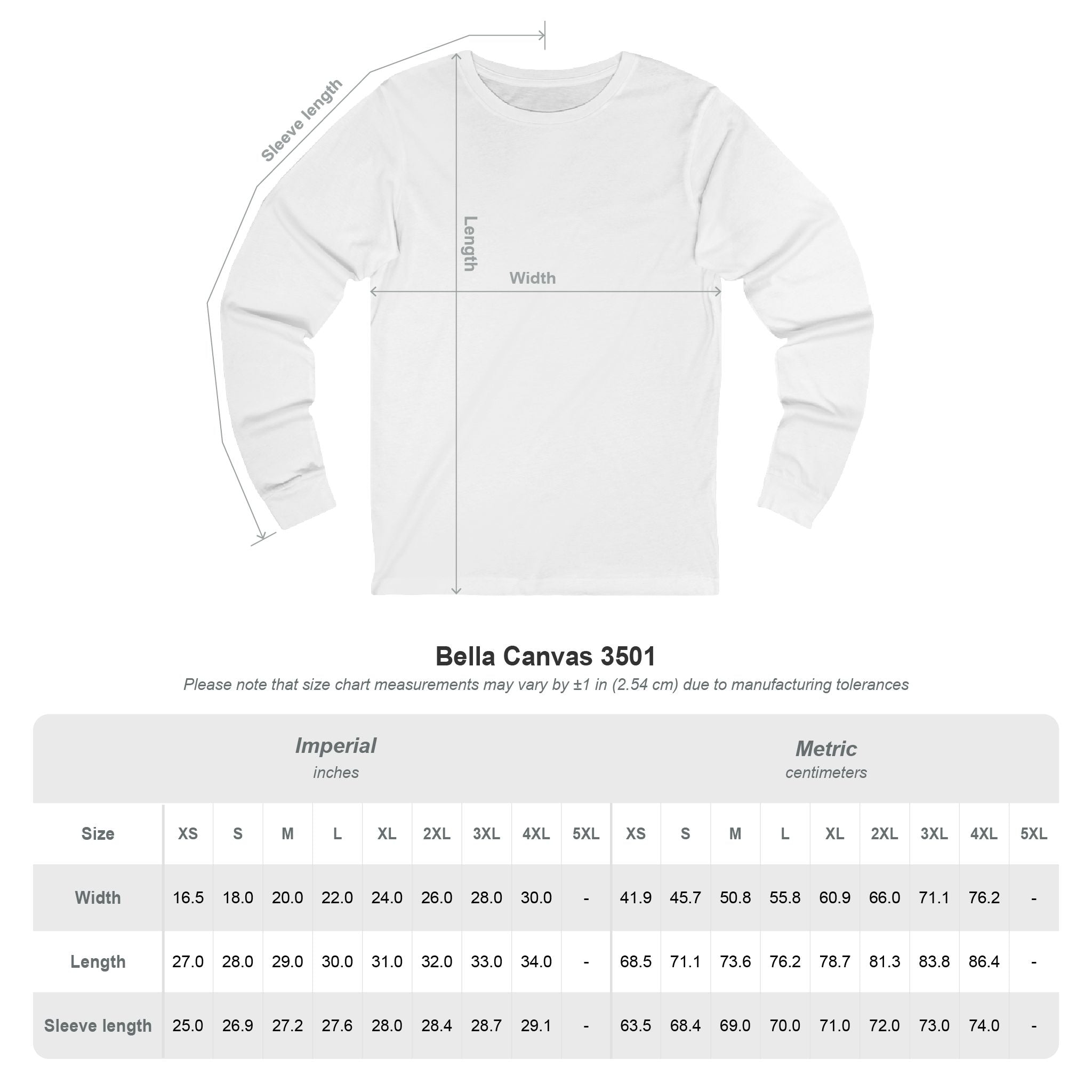 Long Sleeve Tee — Minimal Compass & Portrait Graphic