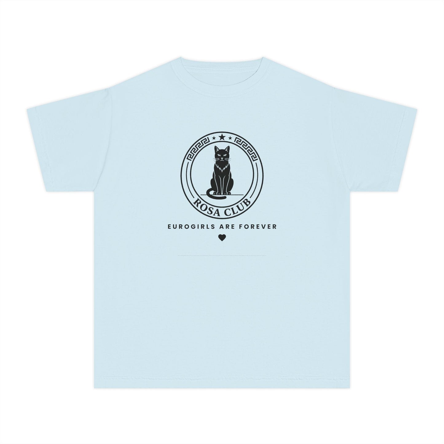 Printify Kids clothes Chambray / XS Rosa Club Eurogirls are forever - Cat tshirt