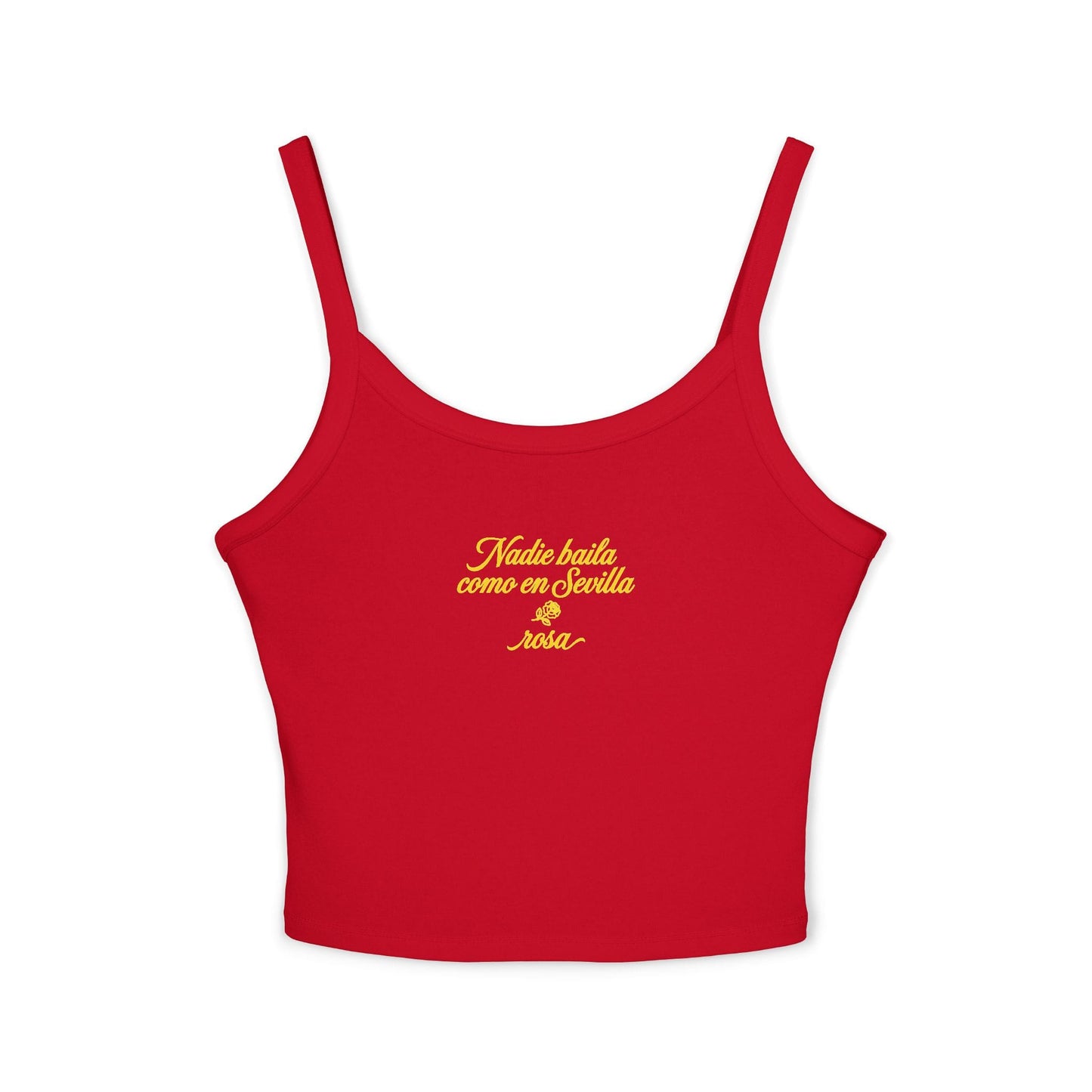 Printify Tank Top Solid Red Blend / S Euro Girl Rosa Sevilla Tank Top