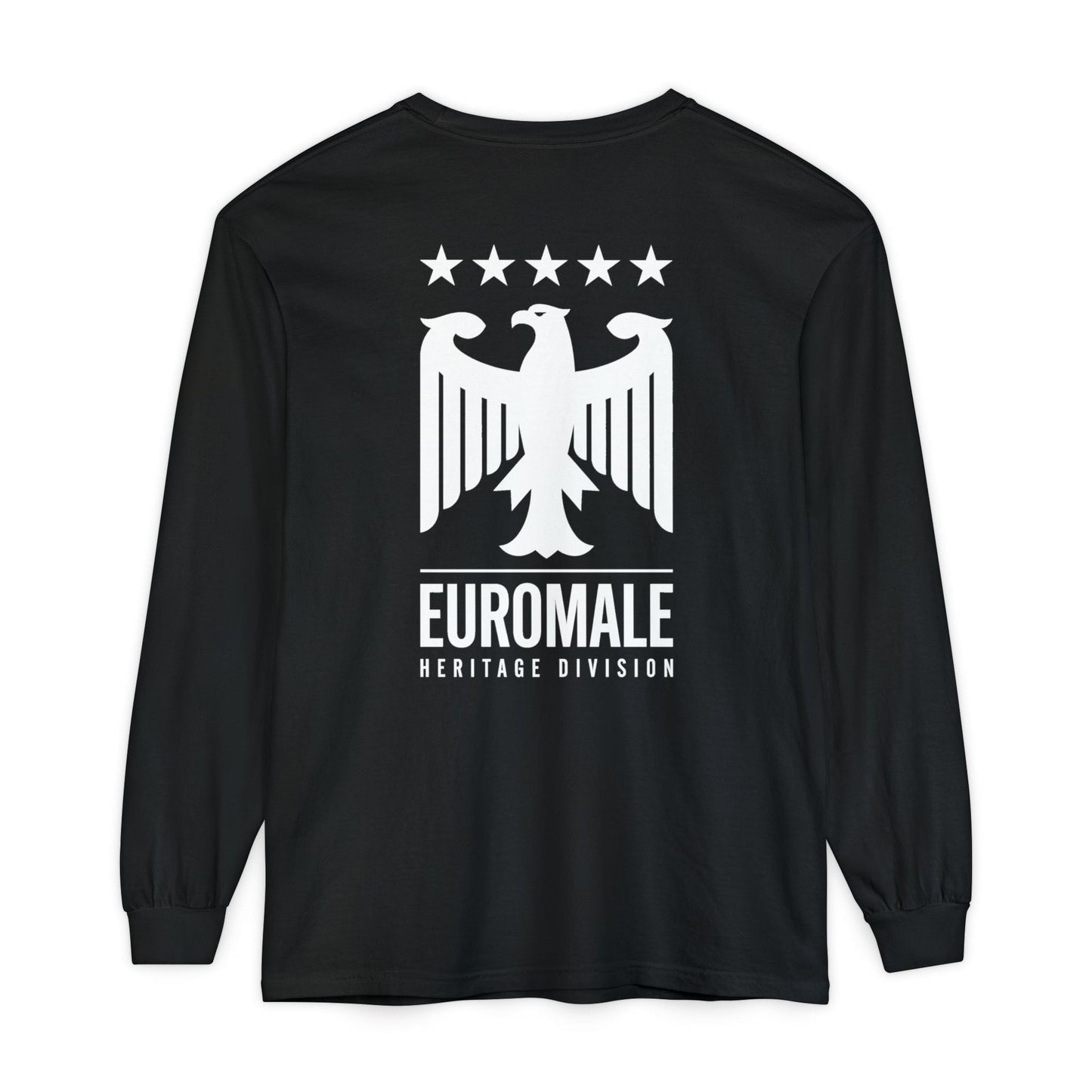 Printify Long-sleeve Euro Male Heritage Division Long Sleeve Tee