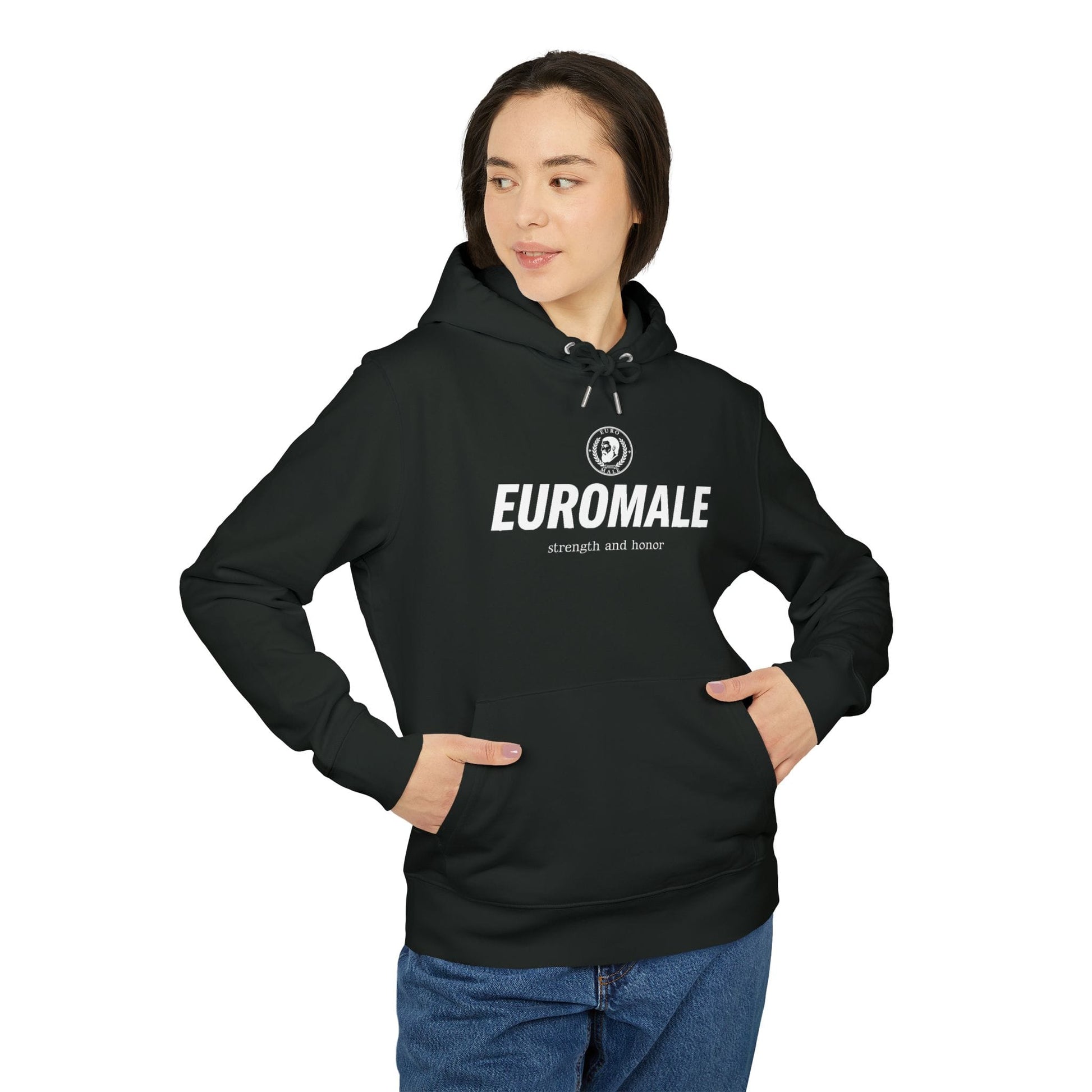 Printify Hoodie EuroMale Strength and Honor Hoodie