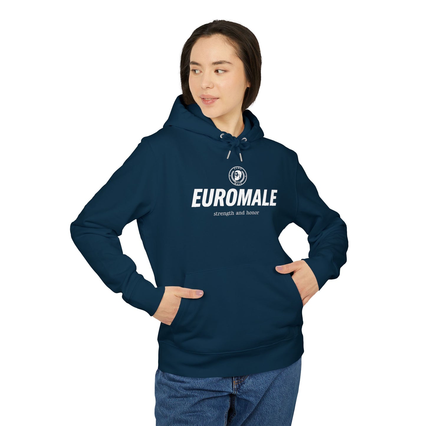 Printify Hoodie EuroMale Strength and Honor Hoodie