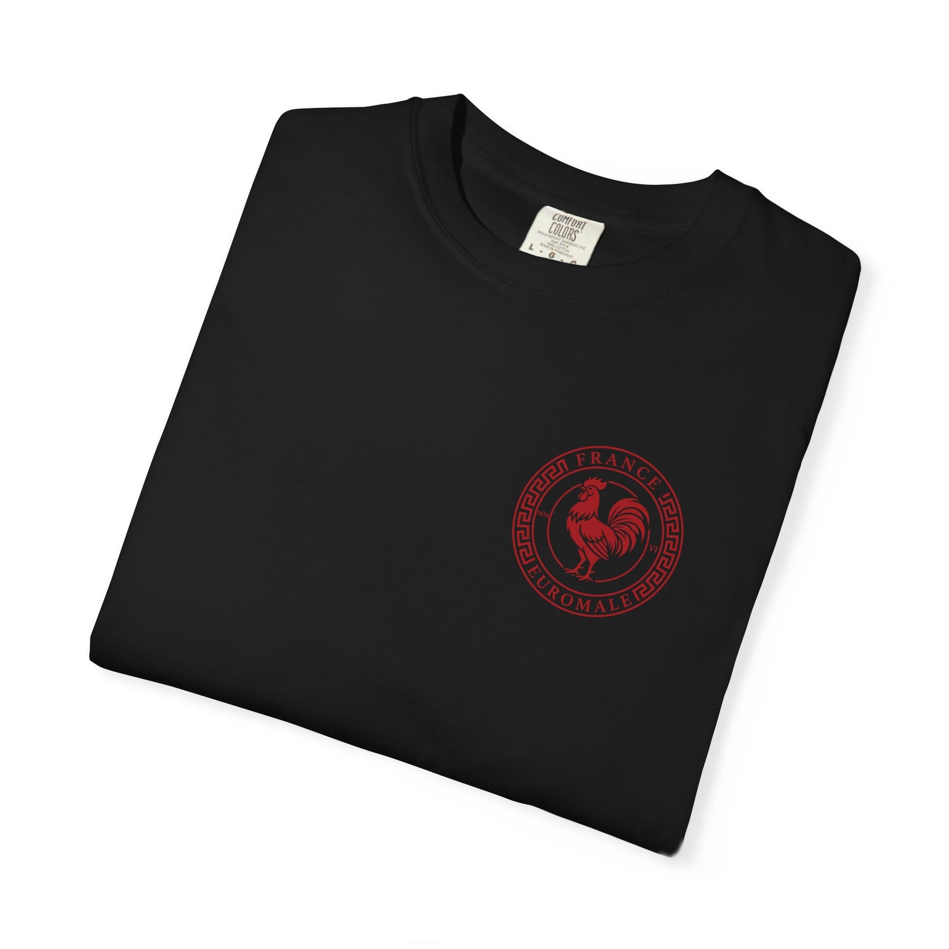 Printify T-Shirt Black / S Euro Male Allez Les Bleus Cotton Tee