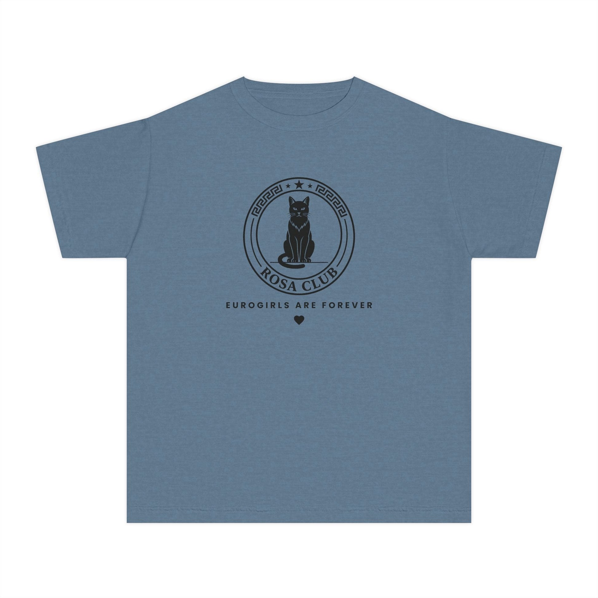 Printify Kids clothes Blue Jean / XS Rosa Club Eurogirls are forever - Cat tshirt