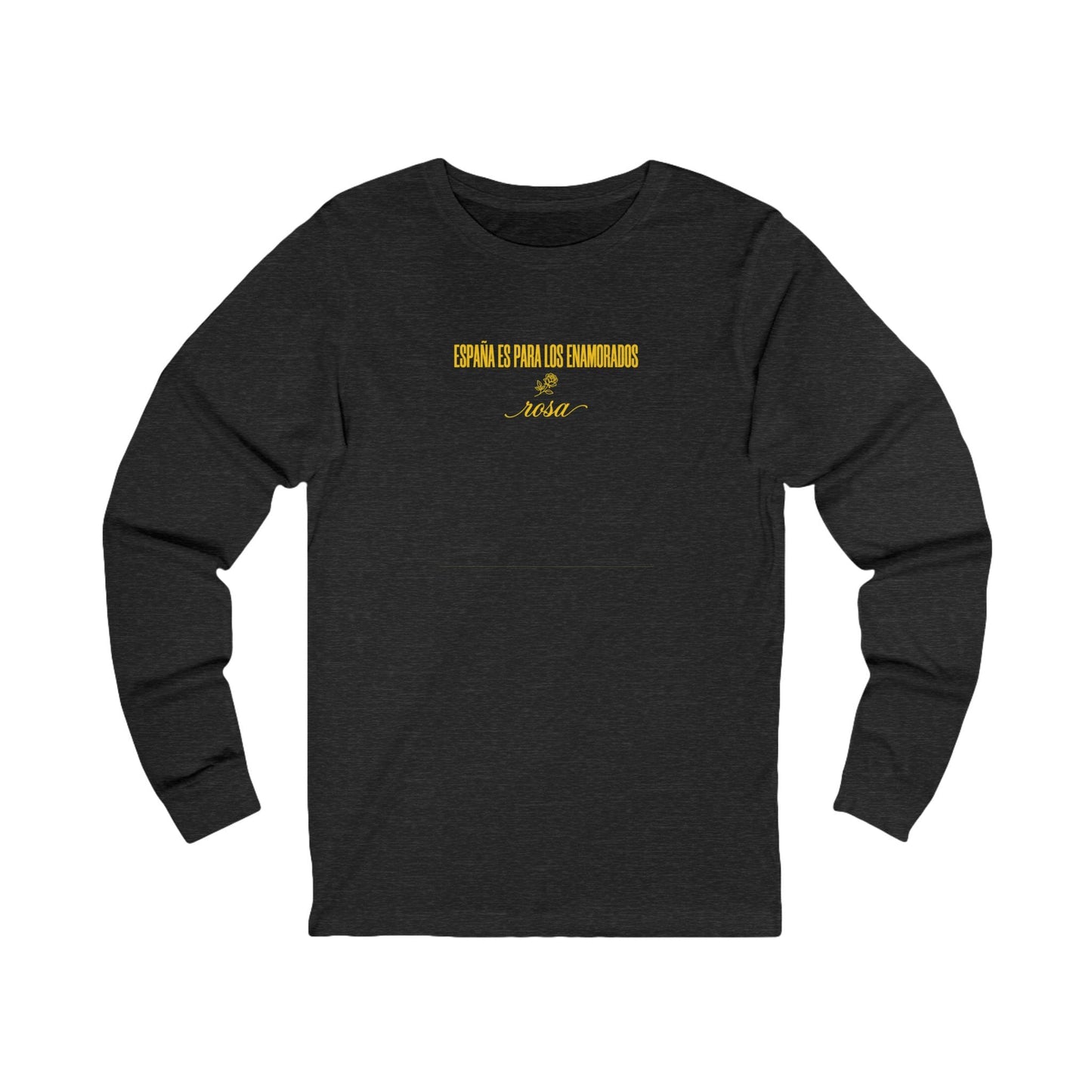 Printify Long-sleeve S / Dark Grey Heather Euro Girl Barcelona Catalunya Rosa Long Sleeve Tee