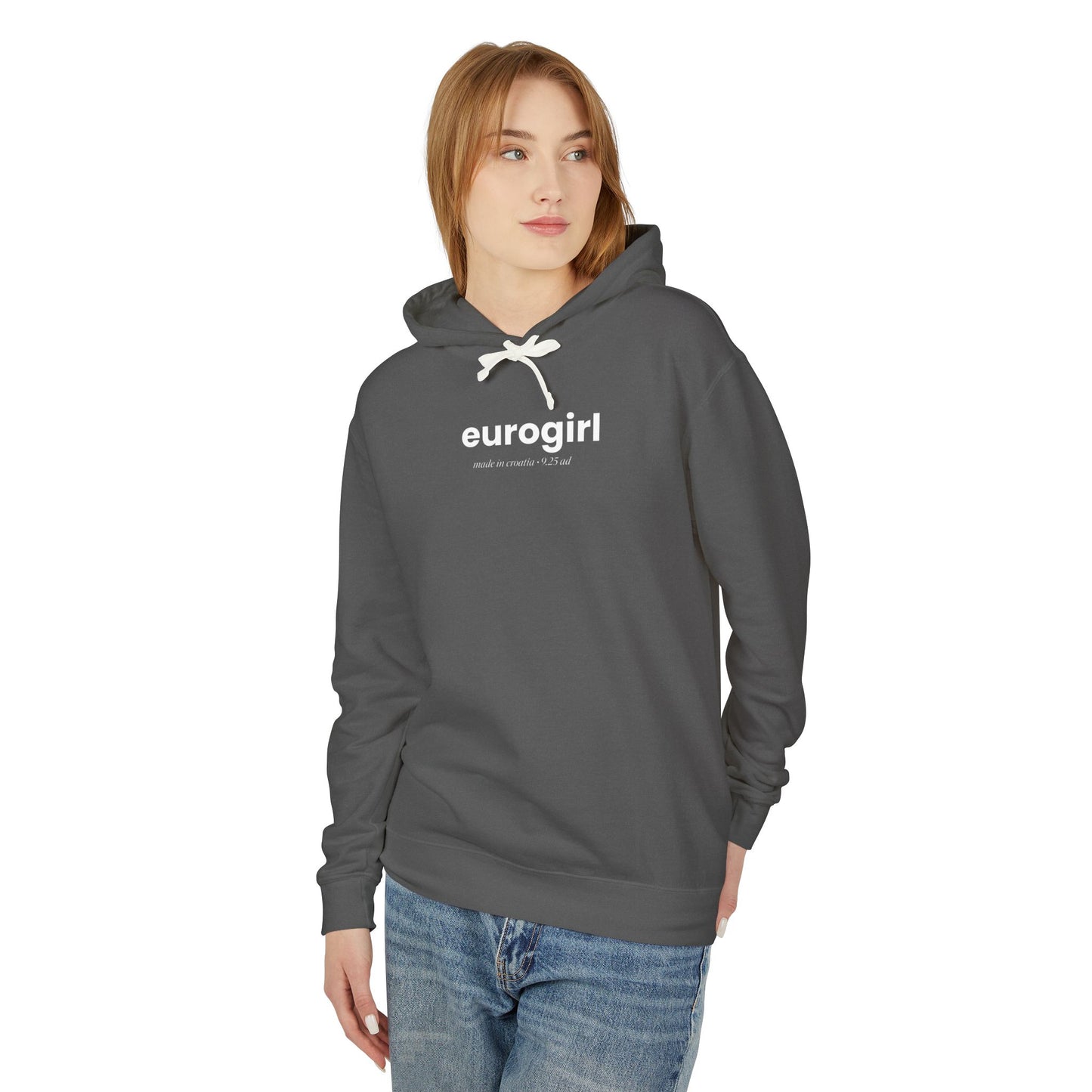 Printify Hoodie EuroGirl Baby Blue Pullover