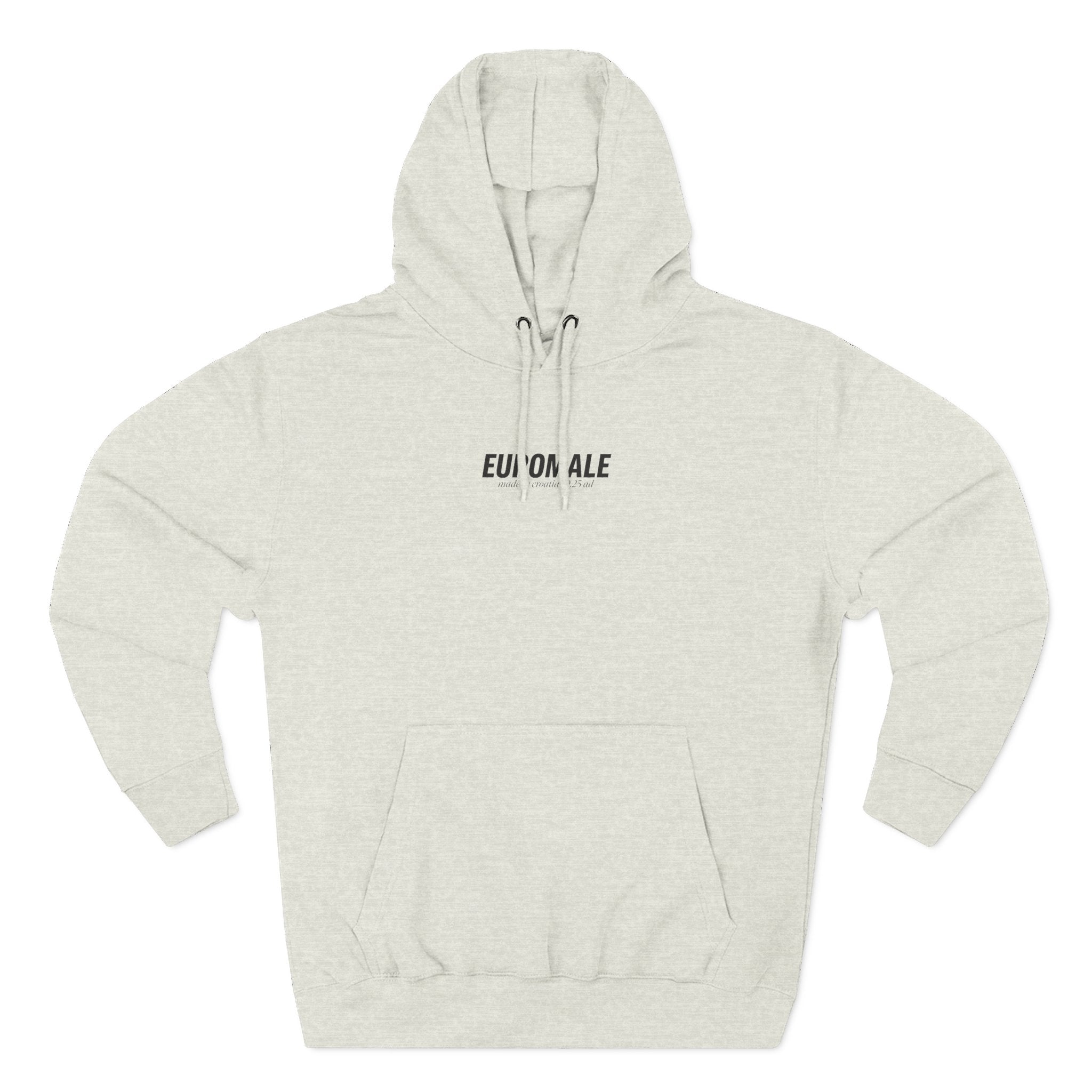 Euromale 'Fear of Mog' Hoodie – Minimal Graphic Fleece Pullover